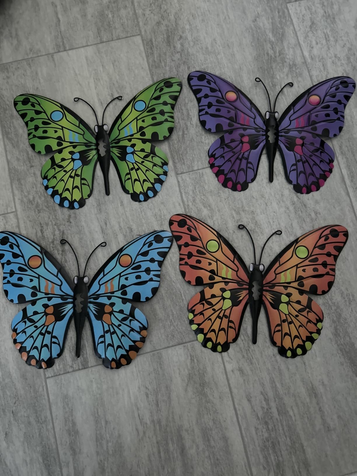 Metal Butterfly Wall Decor - 9.6