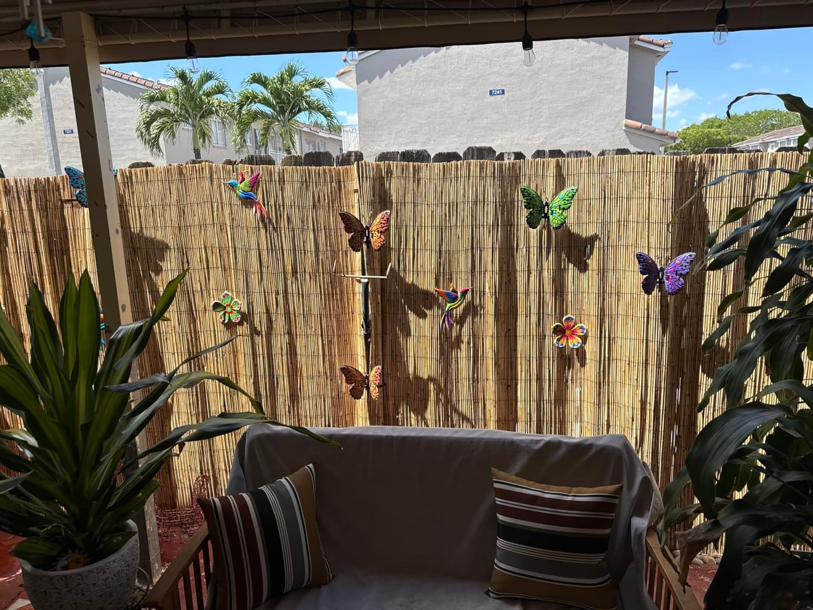 Metal Butterfly Wall Decor - 9.6