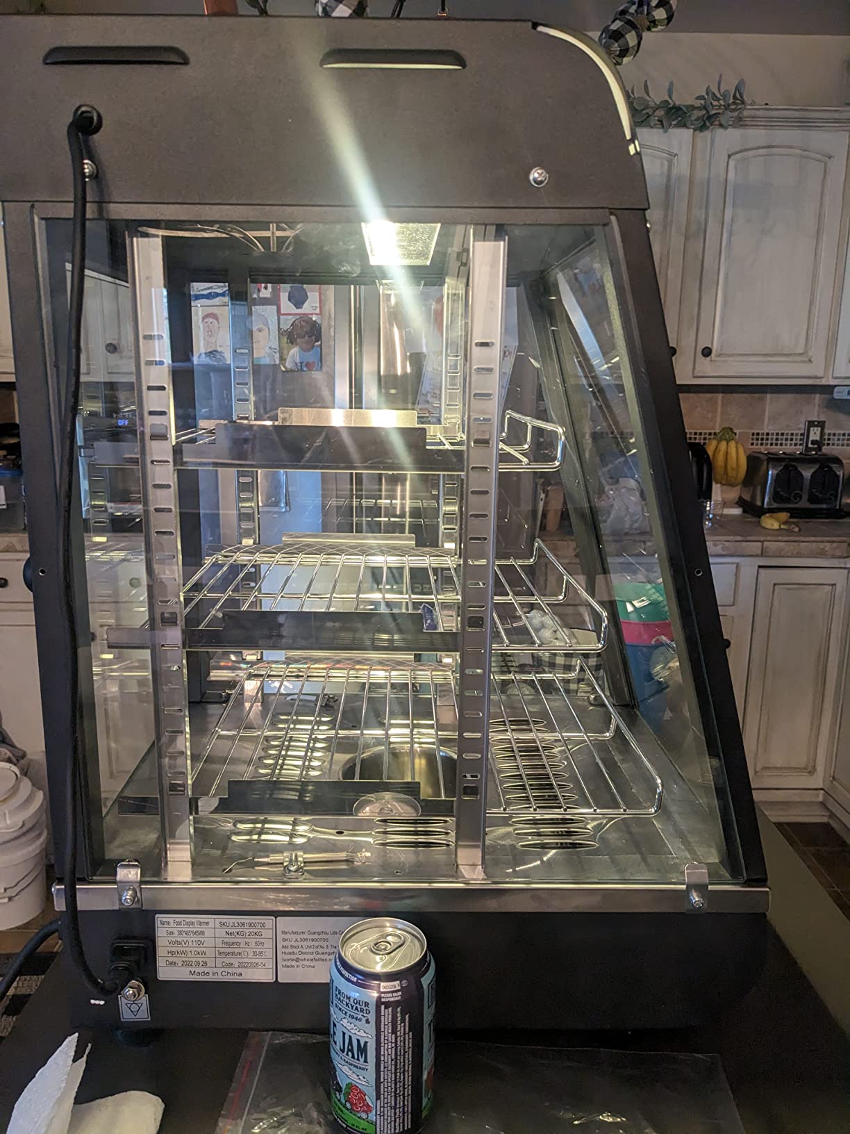 26'' Food Warmer Display Hot Food Countertop Case, Heated Cabinet | Anpuce 3-Tier Food Showcase for Commercial Restaurant Catering Pizza Empanda Pastry Patty Warmer L26 x W19 x H25 customer photo 2