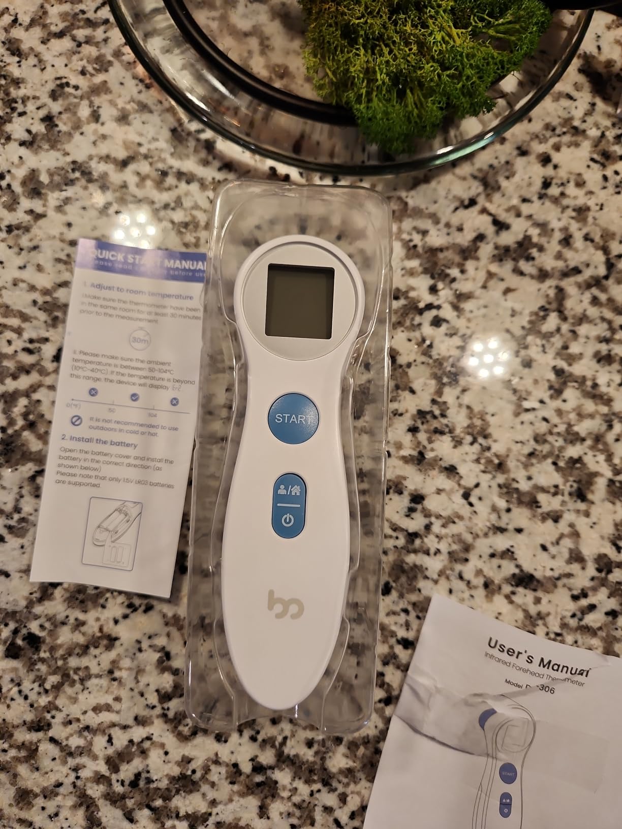 Forehead Thermometer for Adults and Kids, Digital Baby Thermometer | 1s Fast Accurate Reading, 3 Color Fever Alarm, Forehead & Object Mode, Non Contact, Battery Included customer photo 1