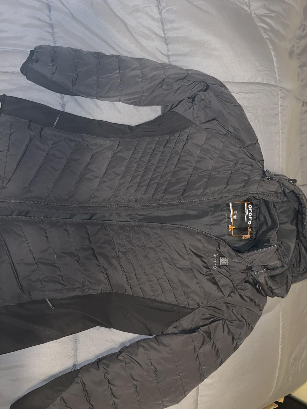 ORORO Women's 800-Fill Heated Down Jacket with Detachable Hood and Battery | 800-fill RDS down, wind and water resistant, up to 10 hours of warmth, YKK zippers, Elastic Waist customer photo 1