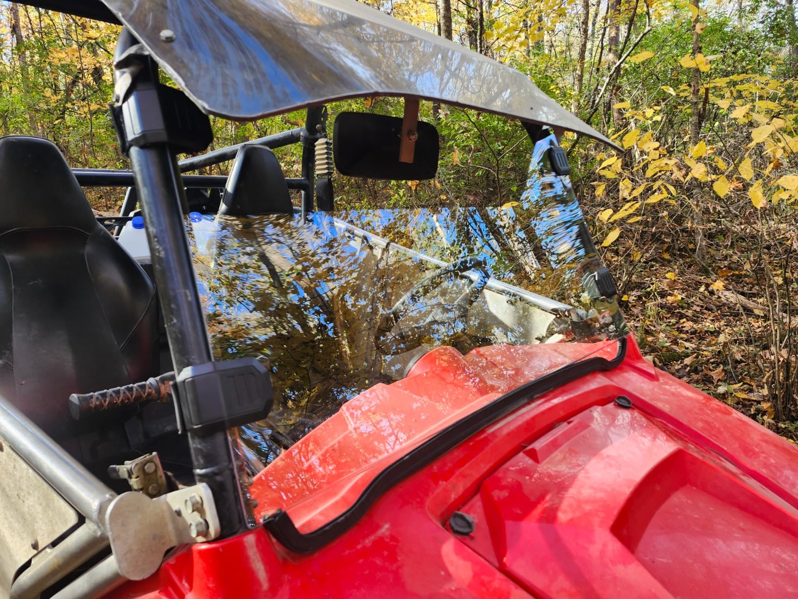 StarknightMT Scratch-Resistant UTV Front Windshield Compatible with Polaris RZR 800/S 800/4 800 08-14, 900 XP 11-13, 4 900 12-14, 570 12-18, Hard Coated PC Full Window, Clear customer photo 1