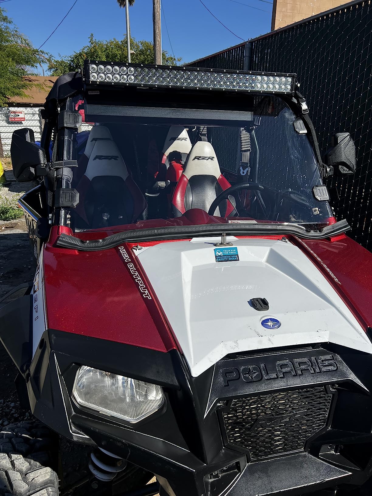 StarknightMT Scratch-Resistant UTV Front Windshield Compatible with Polaris RZR 800/S 800/4 800 08-14, 900 XP 11-13, 4 900 12-14, 570 12-18, Hard Coated PC Full Window, Clear customer photo 2