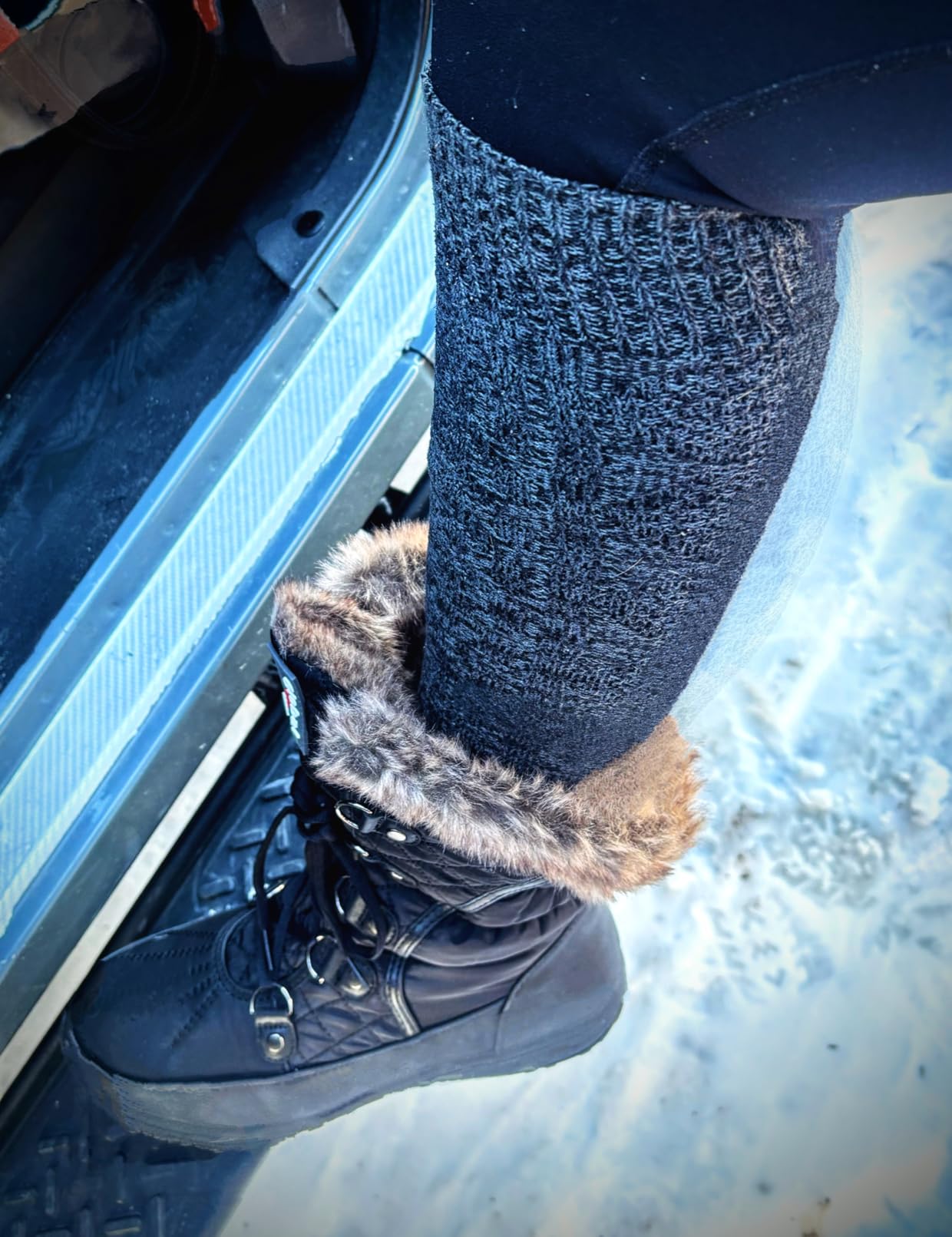 GLOBALWIN Women's Snow Boots Waterproof Mid-Calf Winter Boots with Thermal Fleece Lining, Insulated Cold Weather Protection, and Non-Slip Sole for Snowy Commutes customer photo 1