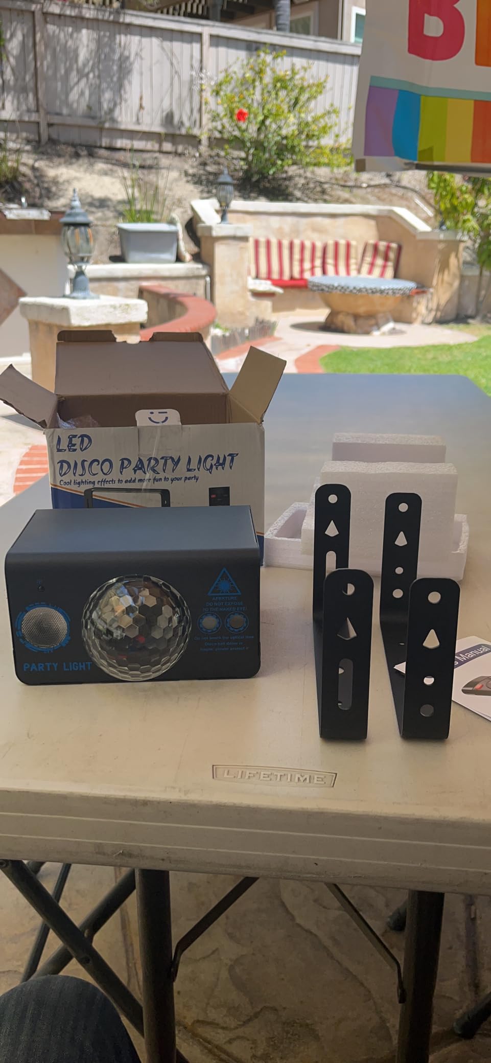 Party Lights Dj Disco Light Disco Ball Light LED Stage Strobe Lights Projector Sound Activated with Remote Control for Parties Club Bar Holiday Christmas Dance Gift Birthday Xmas Wedding Home Decor customer photo 1