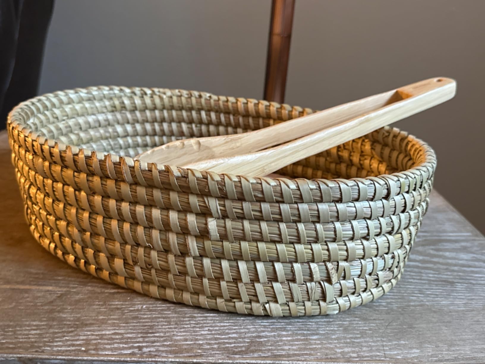 Bread Basket for Serving, Bread Warmer Stone, House Warming Gift, Sourdough customer photo 2
