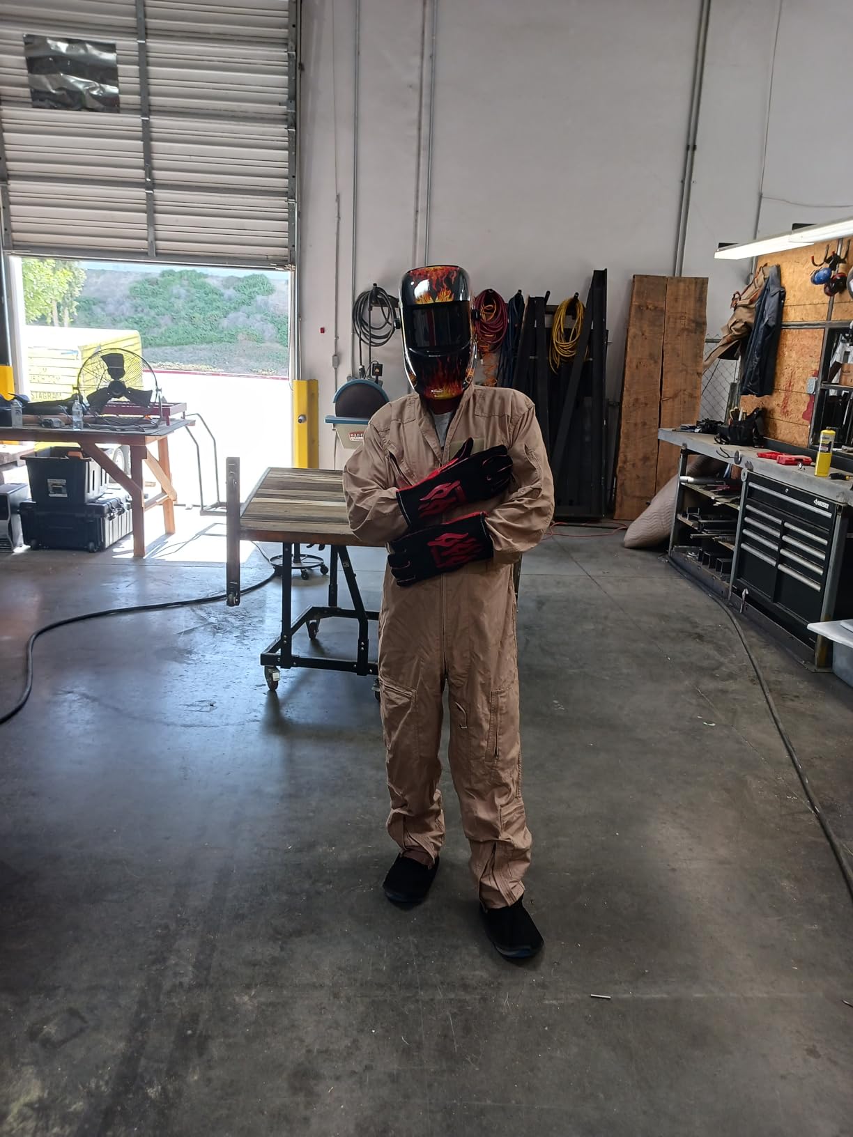 Welding Helmet Auto Darkening True Color Hood with Adjustable Shade Range 4/9-13 for TIG MIG ARC Welder Mask customer photo 1