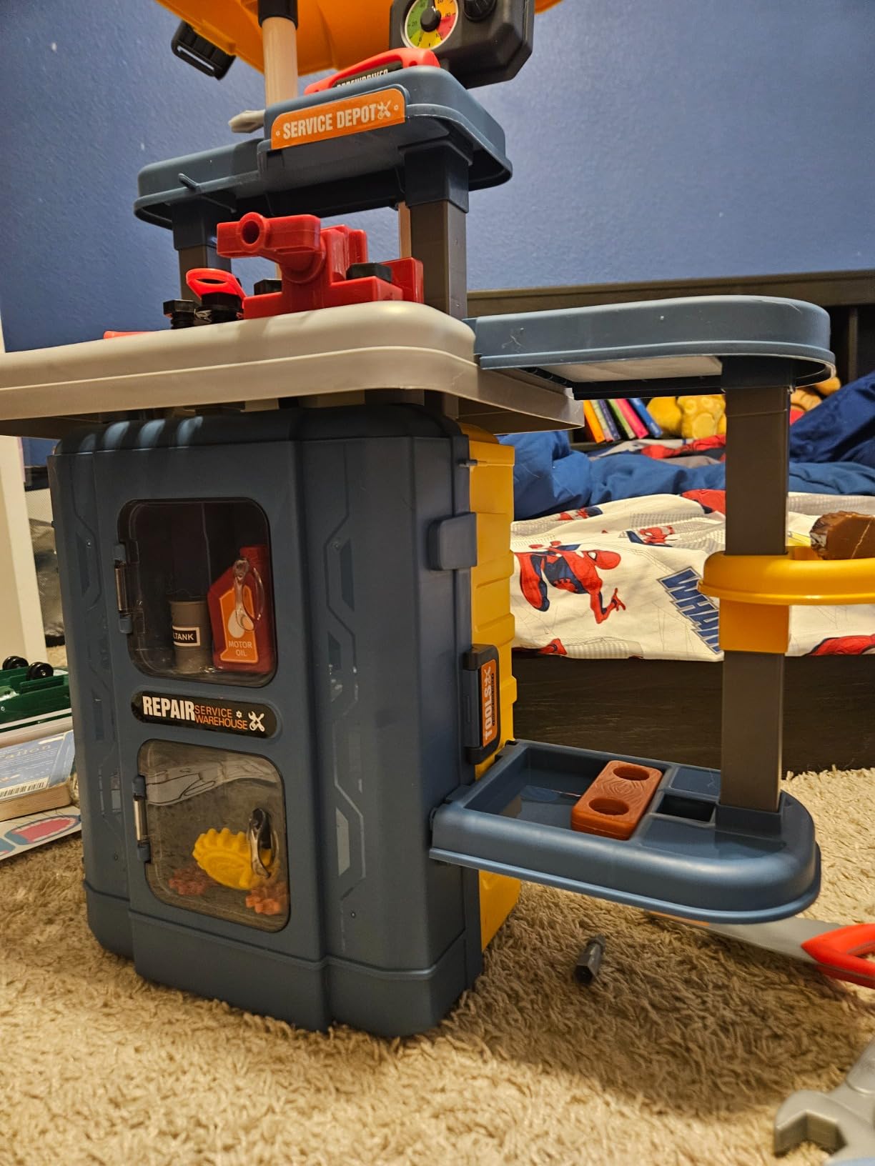 Kids Tool Bench with Tool Box & Electric Drill, Toddler Tool Set - Durable plastic, construction toys for kids ages 3-5, STEM gift customer photo 2