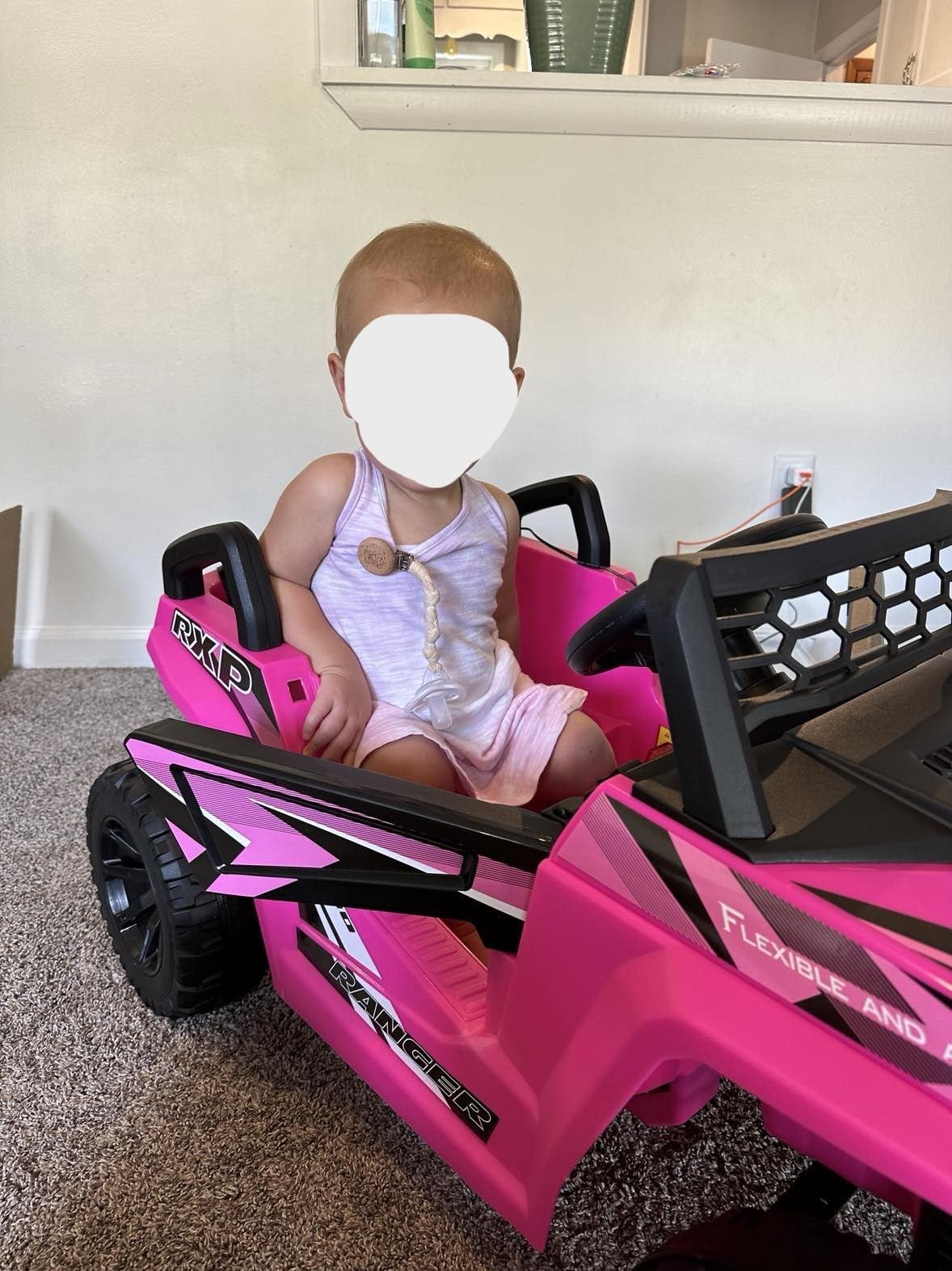 TOBBI 12V Kids Electric Driving Toy Truck, Powered UTV for Toddler Aged 3-6 | 25W Dual Motors, Safety Belt, Ride On, 4 Wheels Battery Powered Off-Road Vehicle, Children Outdoor Adventure UTV customer photo 2