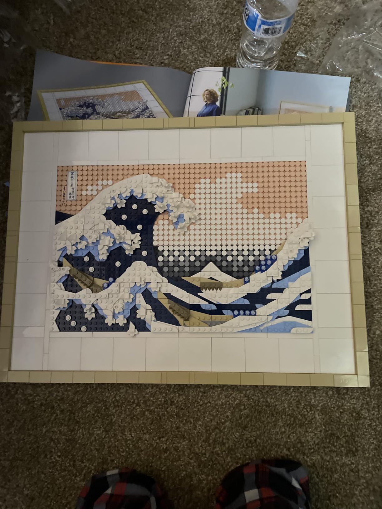 LEGO Art Hokusai The Great Wave Framed Japanese Wall Art Building Set - Unique Wall Decor for Home, Room, or Office - Fun Activity for Adults, Ages 18+ - Gift for Men and Women - 31208 customer photo 1
