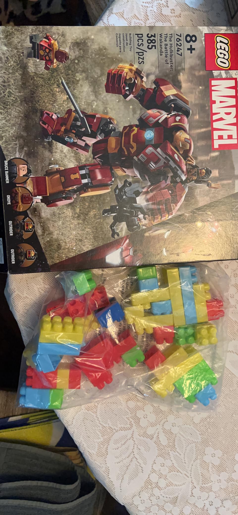 LEGO Marvel The Hulkbuster: The Battle of Wakanda 76247, Action Figure, Buildable Toy with Hulk Bruce Banner Minifigure, Avengers: Infinity War Set for Kids customer photo 1
