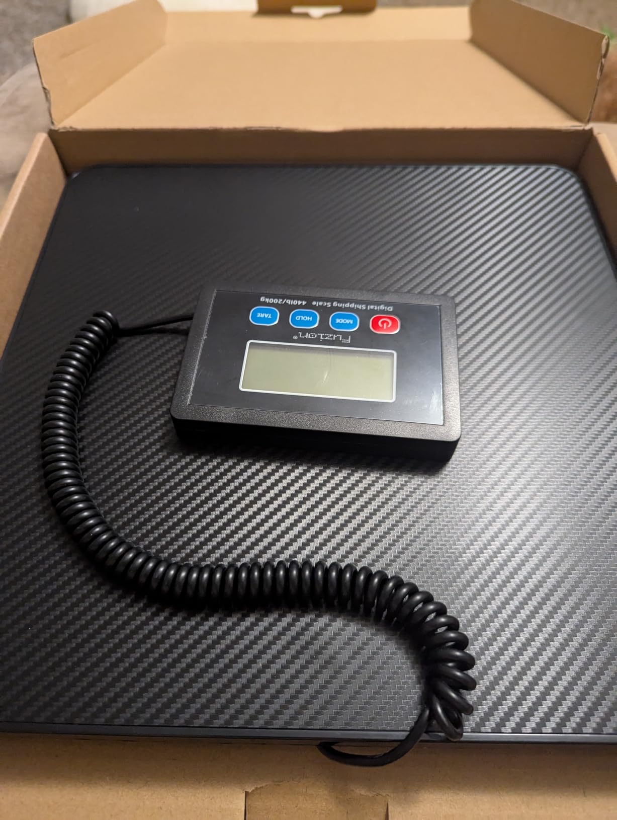 Fuzion Shipping Scale, 440LB x 10g High Accuracy Postal Scale, Hold & Tare | Carbon Fiber Platform, Digital Shipping Postal Scale for Packages, Luggage, Mailing, Postage, Battery & AC Adapter Included customer photo 1
