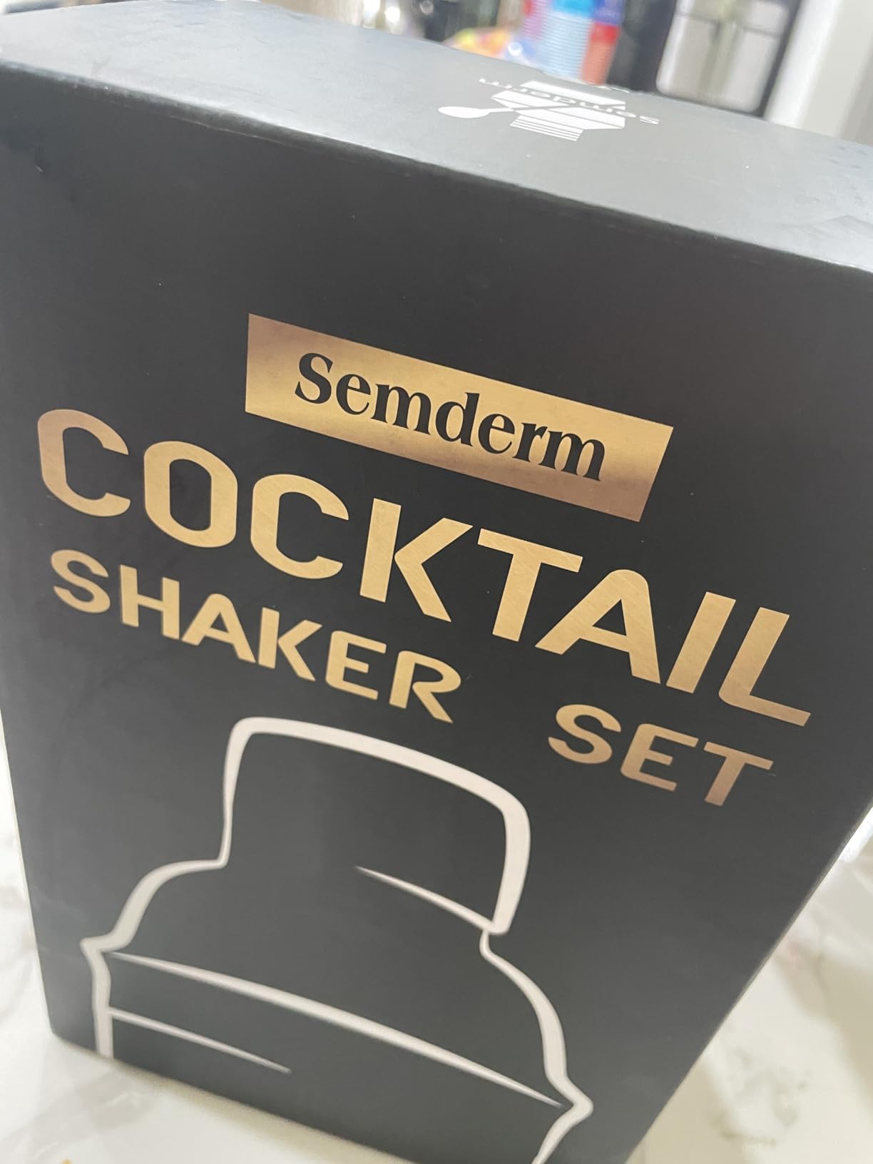 Cocktail Shaker Set, 18/8 Food-Grade Stainless Steel Mixology Bartender Kit 10-Piece Bar Tools with Stylish Bamboo Stand - Rust-Proof & Dishwasher Safe - Professional Martini Shaker Gift for Men, Dad customer photo 2
