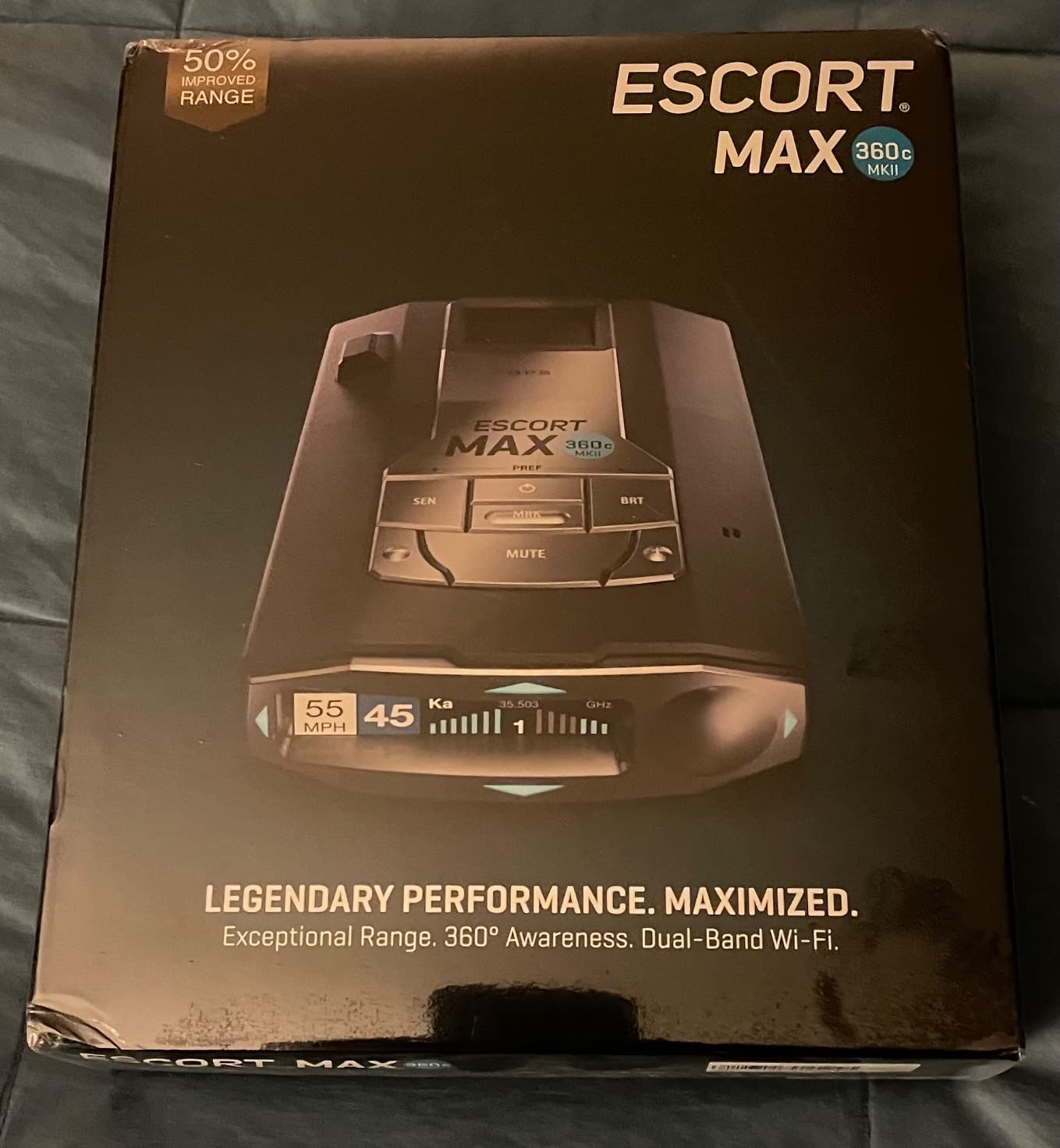 Escort MAX 360c MKII Laser Radar Detector, 360° Directional Arrows, Black | Dual-Band Wi-Fi and Bluetooth Enabled, Exceptional Range, Shared Alerts, Apple CarPlay and Android Auto Compatible customer photo 1