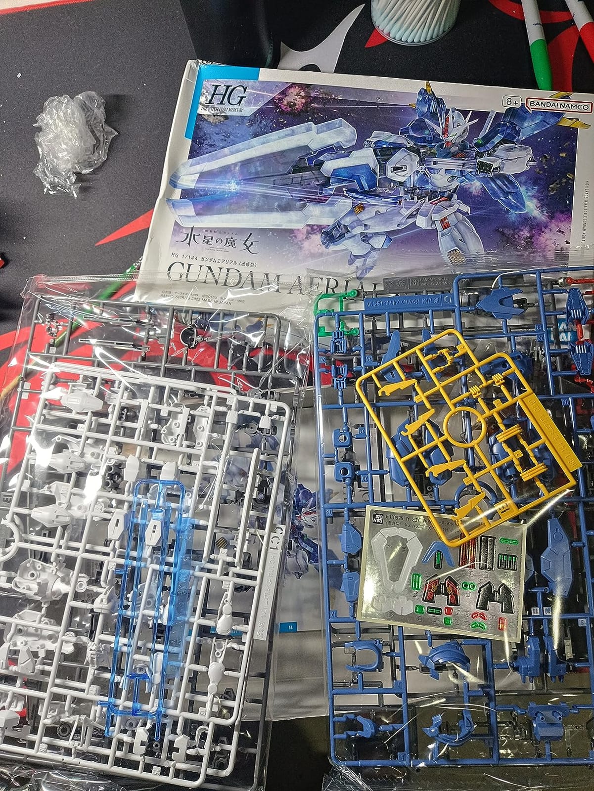 Bandai Hobby - Mobile Suit Gundam: The Witch from Mercury - #19 Gundam Aerial Rebuild, Bandai Spirits HG 1/144 Model Kit, Blue customer photo 2