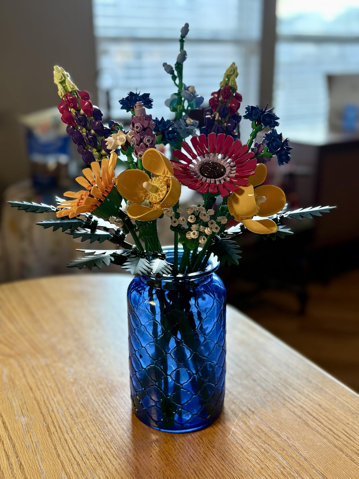 LEGO Botanicals Artificial Wildflower Bouquet 10313, Fake Indoor Flowers Building Set for Home, Kitchen, Desk Decoration, Adults 18+ customer photo 2