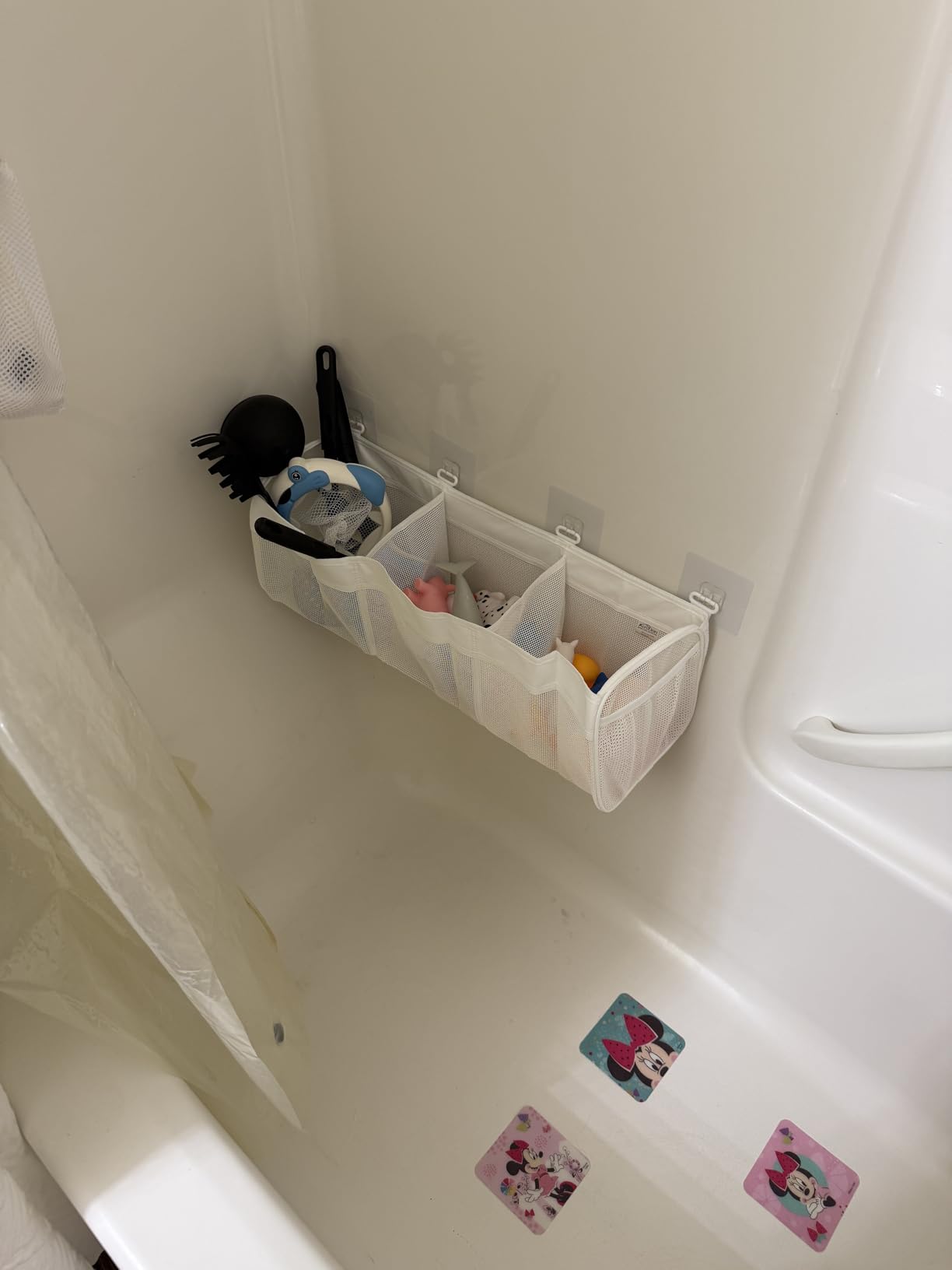 Austion Original 3 Compartment Horizontal Large Openings Bath Toy Organizer for Tub customer photo 2