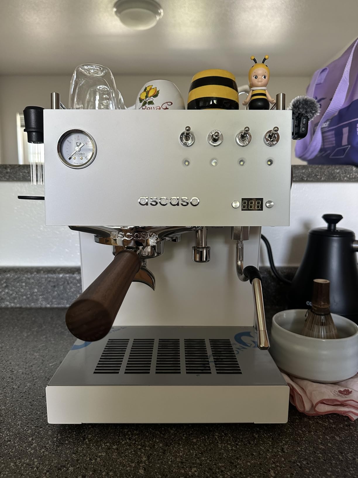 Ascaso Steel DUO Espresso Machine | PID | Programmable | Volumetric Controls | Dual Thermoblock | 120V | (White) customer photo 1
