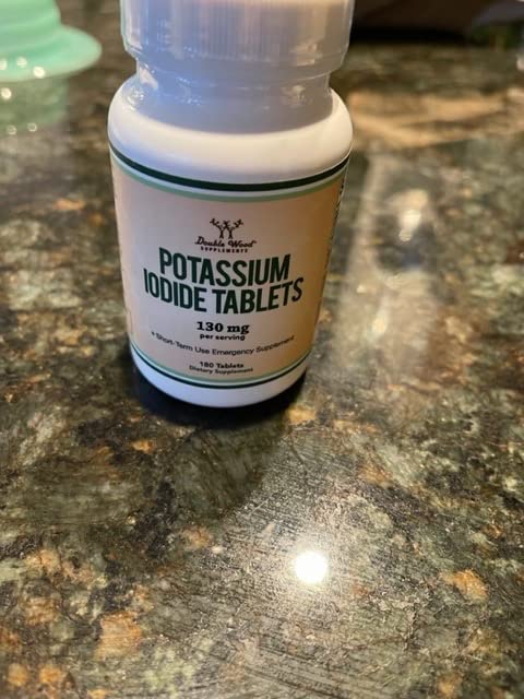 Potassium Iodide 130mg, Emergency Use, 5-Yr Shelf Life, 180 Tablets, Scored for Age-Based Dosing customer photo 1