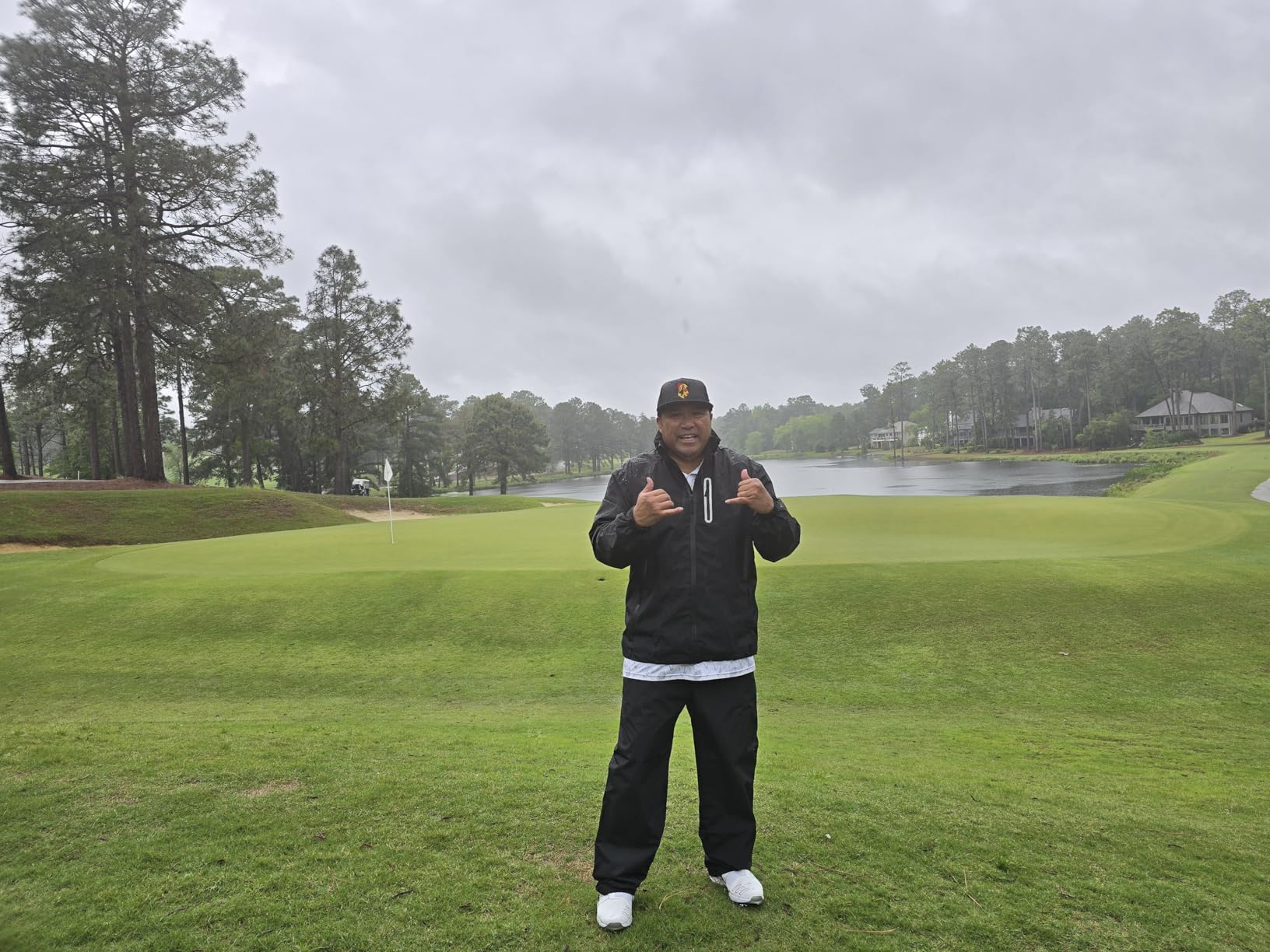 SWISSWELL Men's Waterproof Golf Rain Suit Rain Gear Jacket and Pants customer photo 1