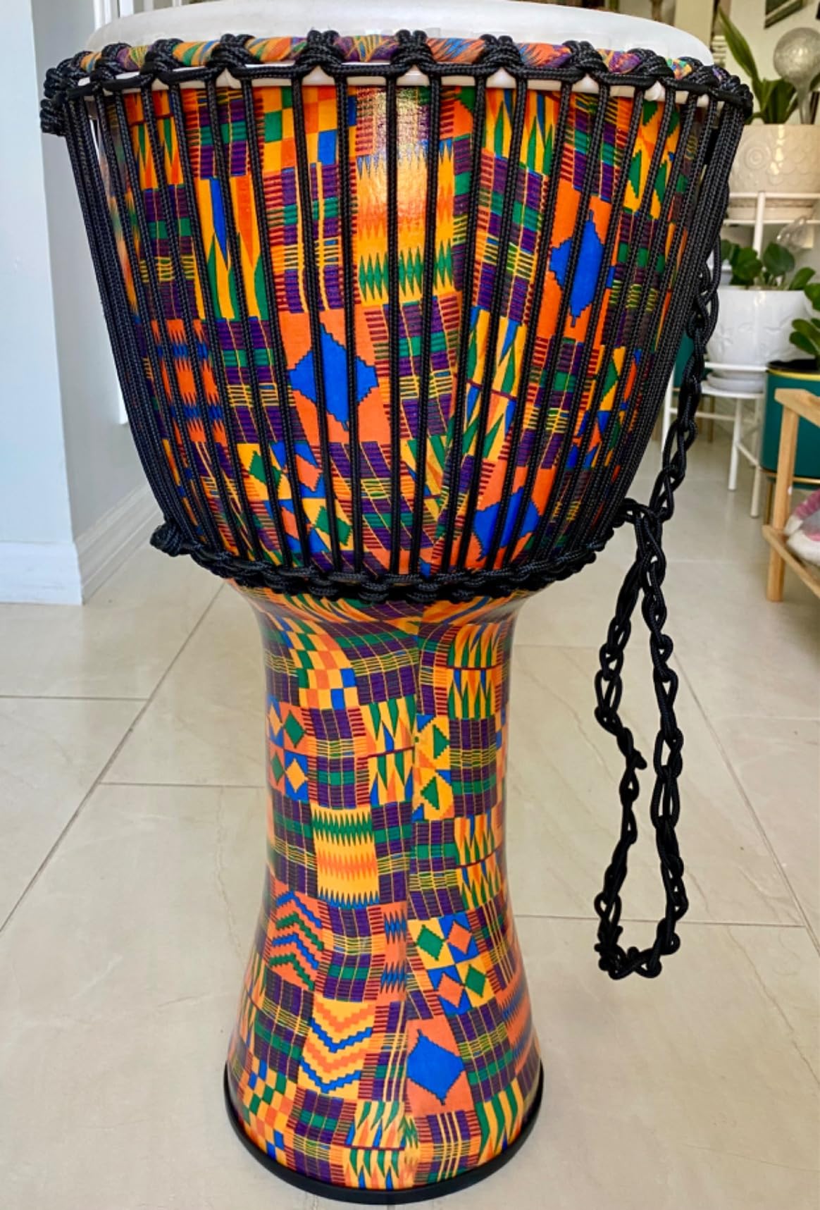 Meinl Percussion Series Travel Djembe Hand Drum Circle Instrument, Synthetic Shell and Head - NOT Made in China - African Mali Weave Rope Tuning, 2-Year Warranty (PADJ8-M-F) customer photo 1