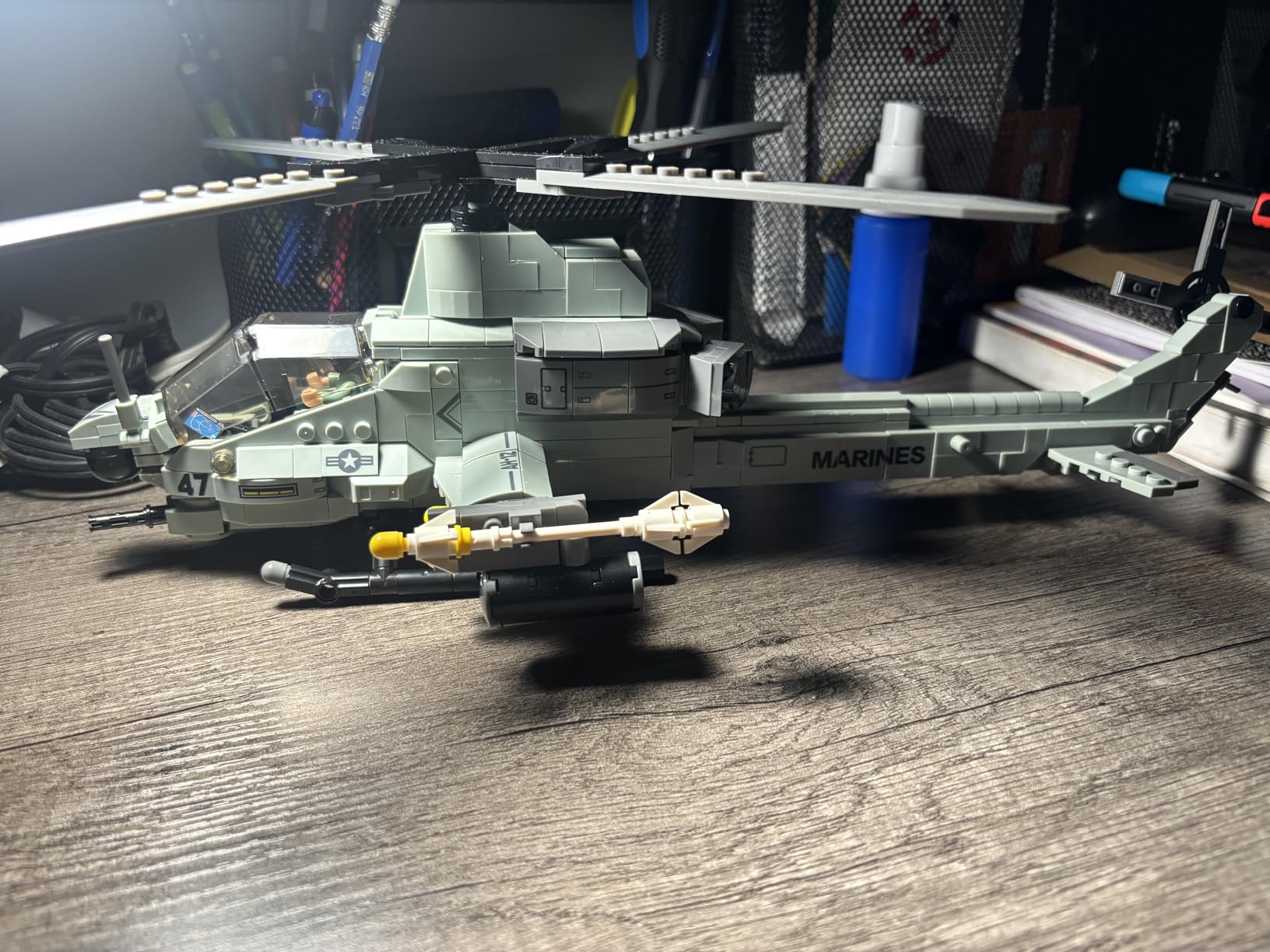 SEMKY Military Series AH-1Z Helicopter Little Birds Air Force Building Block Set (597 Pieces) - Building and Military Toys Gifts for Kid and Adult customer photo 2