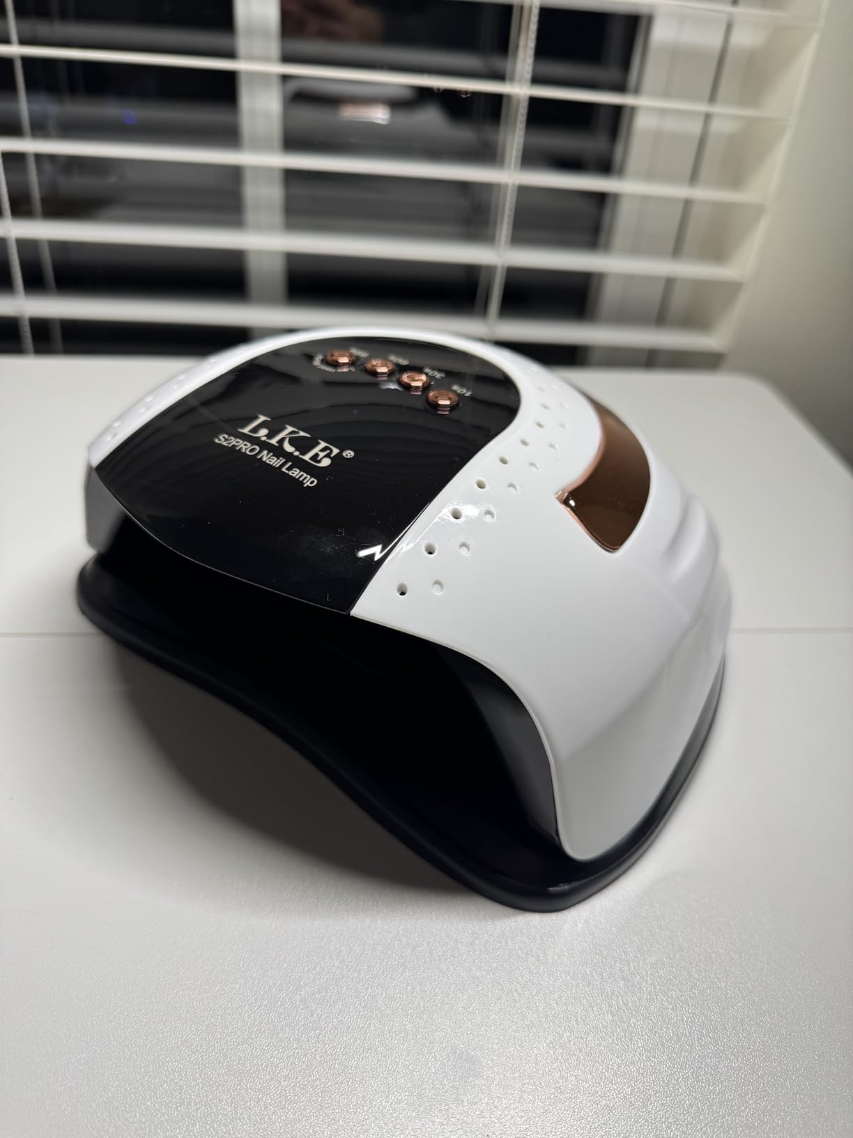 268W UV LED Nail Lamp, LKE Nail Dryer for Gel Polish, 4 Timers UV Nail Lamp Professional Nail Light, 57Pcs Lamp Beads and Automatic Sensor(White) customer photo 2