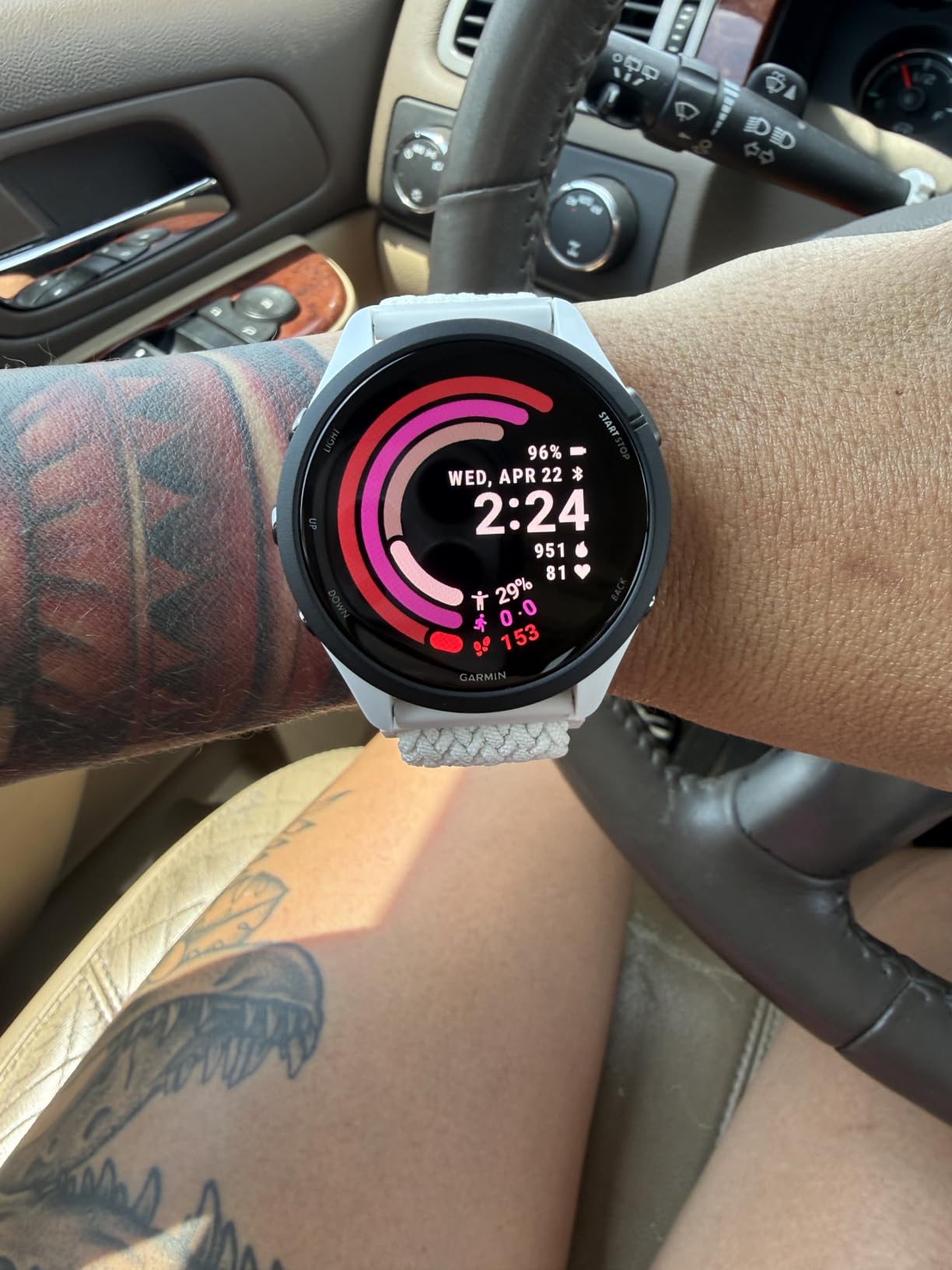 Garmin Forerunner 265, Running Smartwatch, 46mm, Black/Powder Gray | Advanced Training Metrics & Recovery Insights, Music On Your Wrist, Garmin Coach, Daily Suggested Workouts customer photo 2