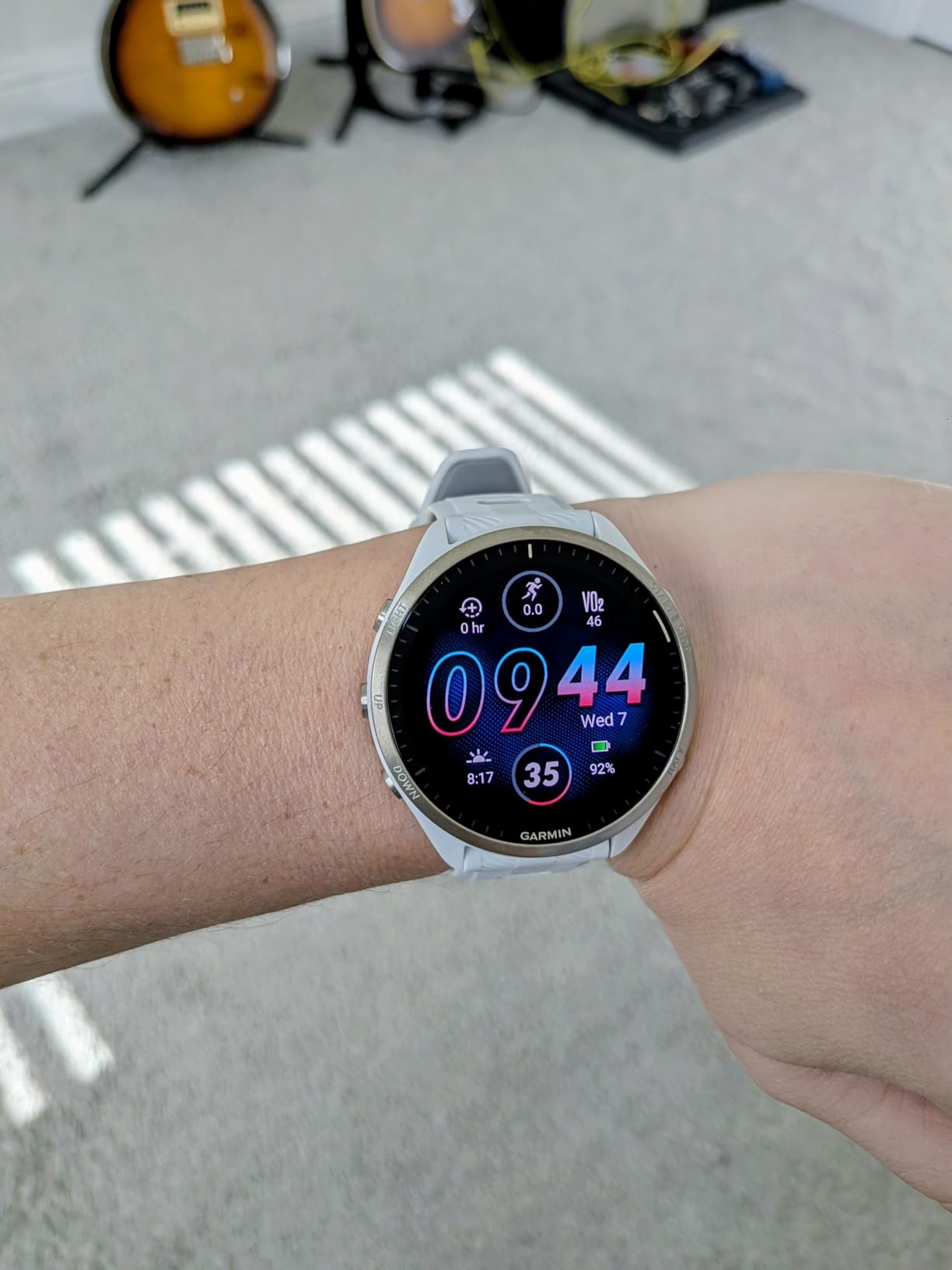 Garmin Forerunner 965, Running Smartwatch, 47mm, Whitestone/Powder Gray customer photo 2