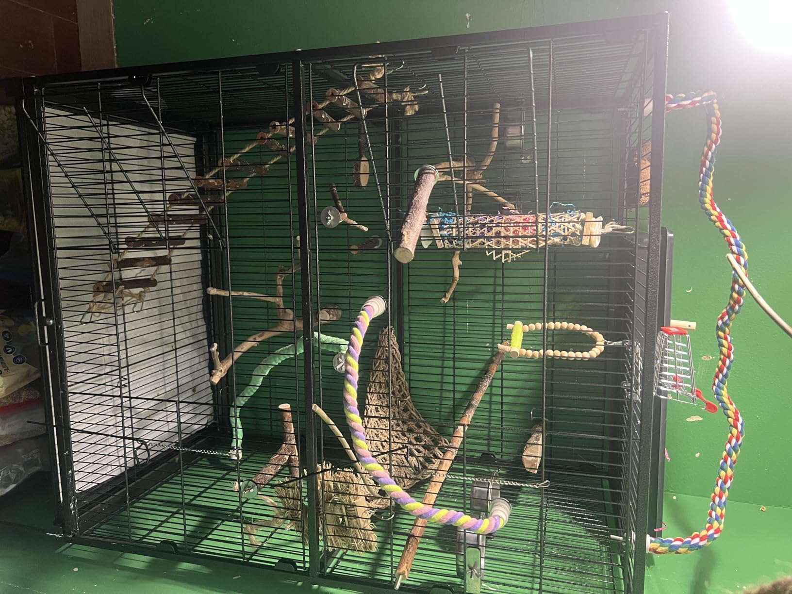 Yaheetech 60.5inch Extra Large Bird Cage Metal Parrot Cage Flight Cage for Cockatiels African Grey Quaker Green Cheek Sun Conure Medium Birds Parrots customer photo 2