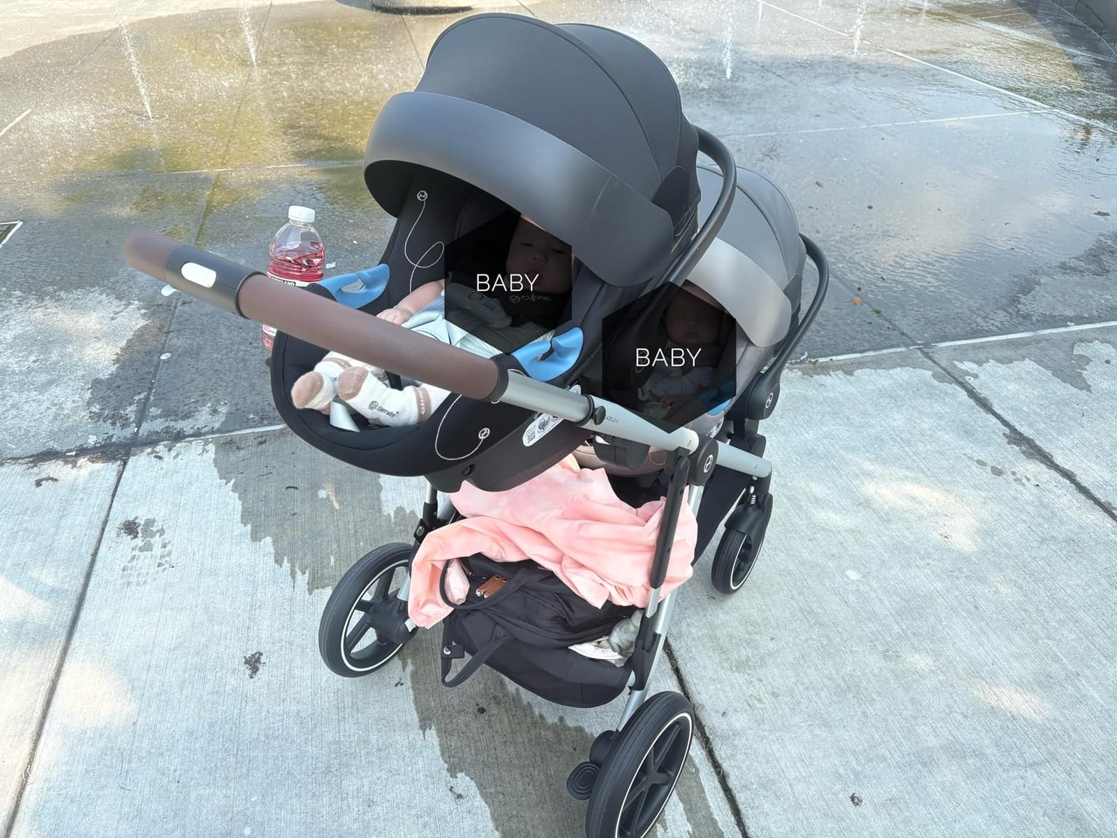 Cybex Gazelle S Stroller Modular Double for Infant and Toddler - Seashell Beige customer photo 2