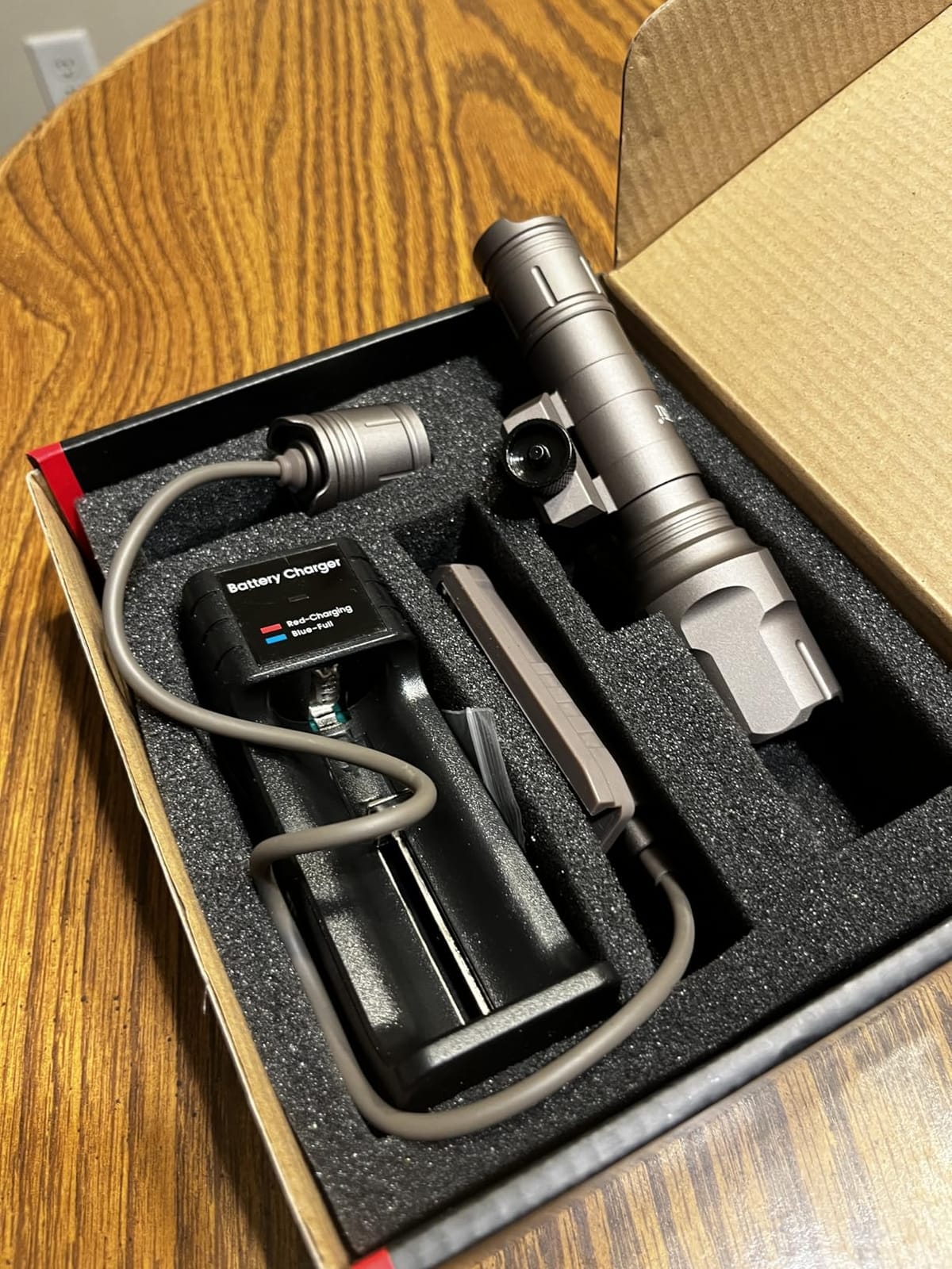 Feyachi Rifle Light 1200LM 22500Candela WL25 Tactical AR Flashlight LED Outdoor Light with Pressure Switch & Picatinny/Mlock Rail Mount, 3 Modes - High/Low/Strobe customer photo 2