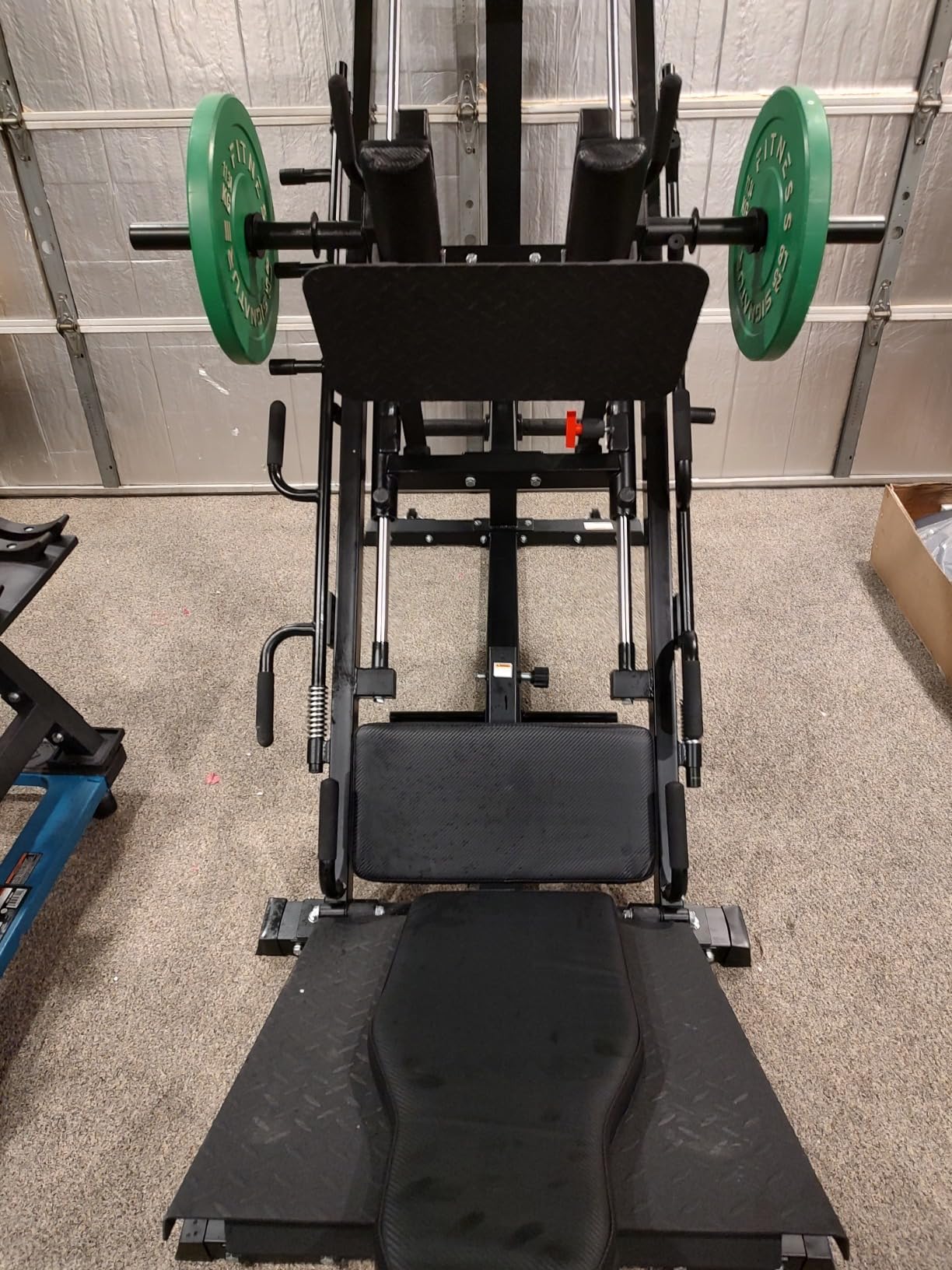 GMWD Leg Press Hack Squat Machine Combo, Leg Exercise Machine with Linear Bearing, 45-Degree Lower Body Special with Weight Storage for Quads, Hamstring, Glutes, Calves, Home Gym Leg Day Equipment customer photo 1