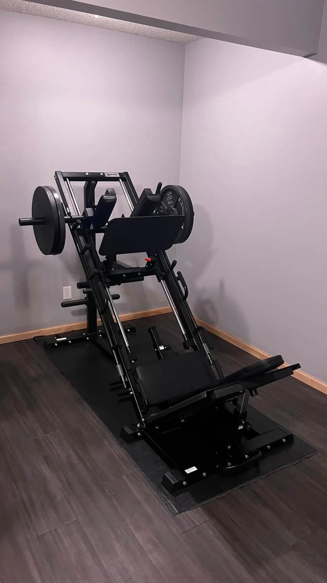 GMWD Leg Press Hack Squat Machine Combo, Leg Exercise Machine with Linear Bearing, 45-Degree Lower Body Special with Weight Storage for Quads, Hamstring, Glutes, Calves, Home Gym Leg Day Equipment customer photo 2