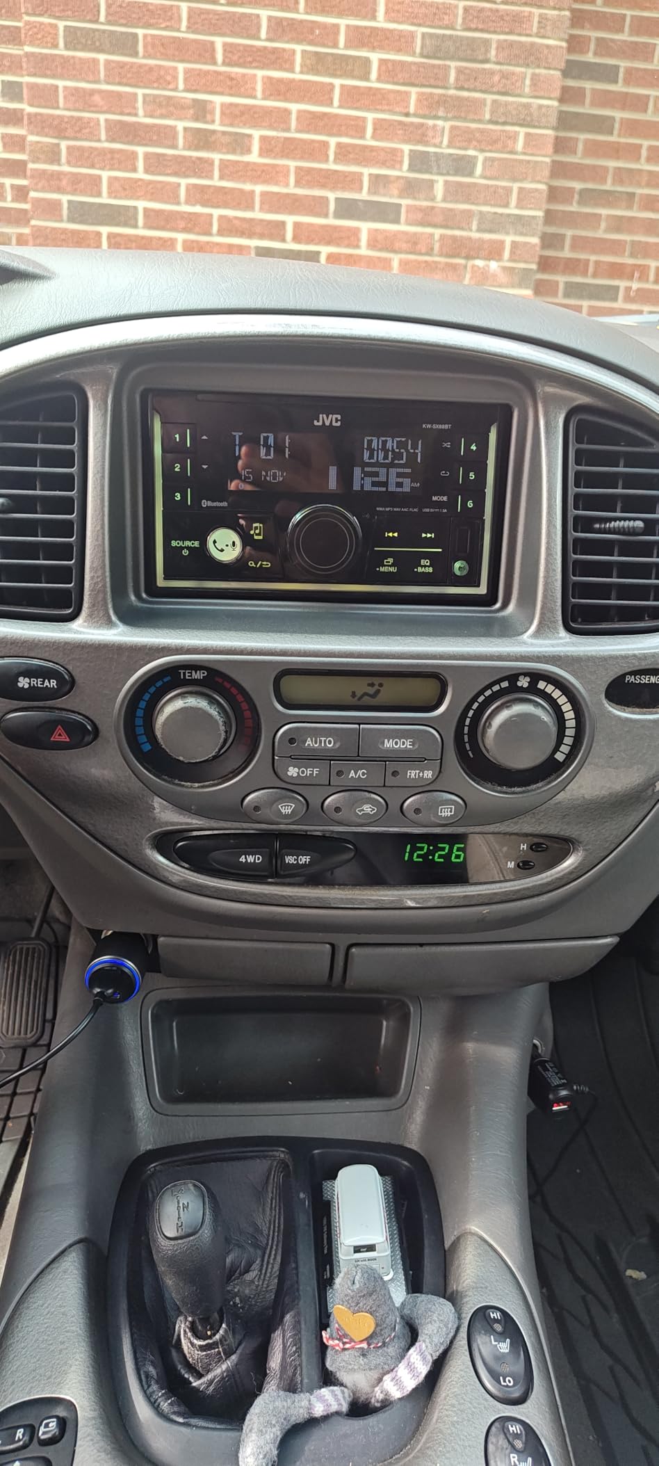 JVC KW-SX88BT Bluetooth Double DIN Car Stereo, 200W Digital Stereo Receiver, AM/FM Radio, Dual Phone Connection, 13-Band EQ, 1.5A USB & AUX Inputs, Custom Color Illumination, Shallow Chassis customer photo 1