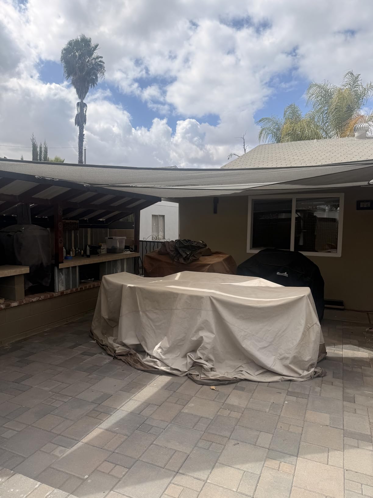 Amgo 16' x 16' x 22.6' Beige Right Triangle Sun Shade Sail UPF50+ Canopy Awning AGSLT, 95% UV Blockage, Water & Air Permeable, 200GSM Heavy Duty Commercial and Residential (We Make Custom Sizes) customer photo 1