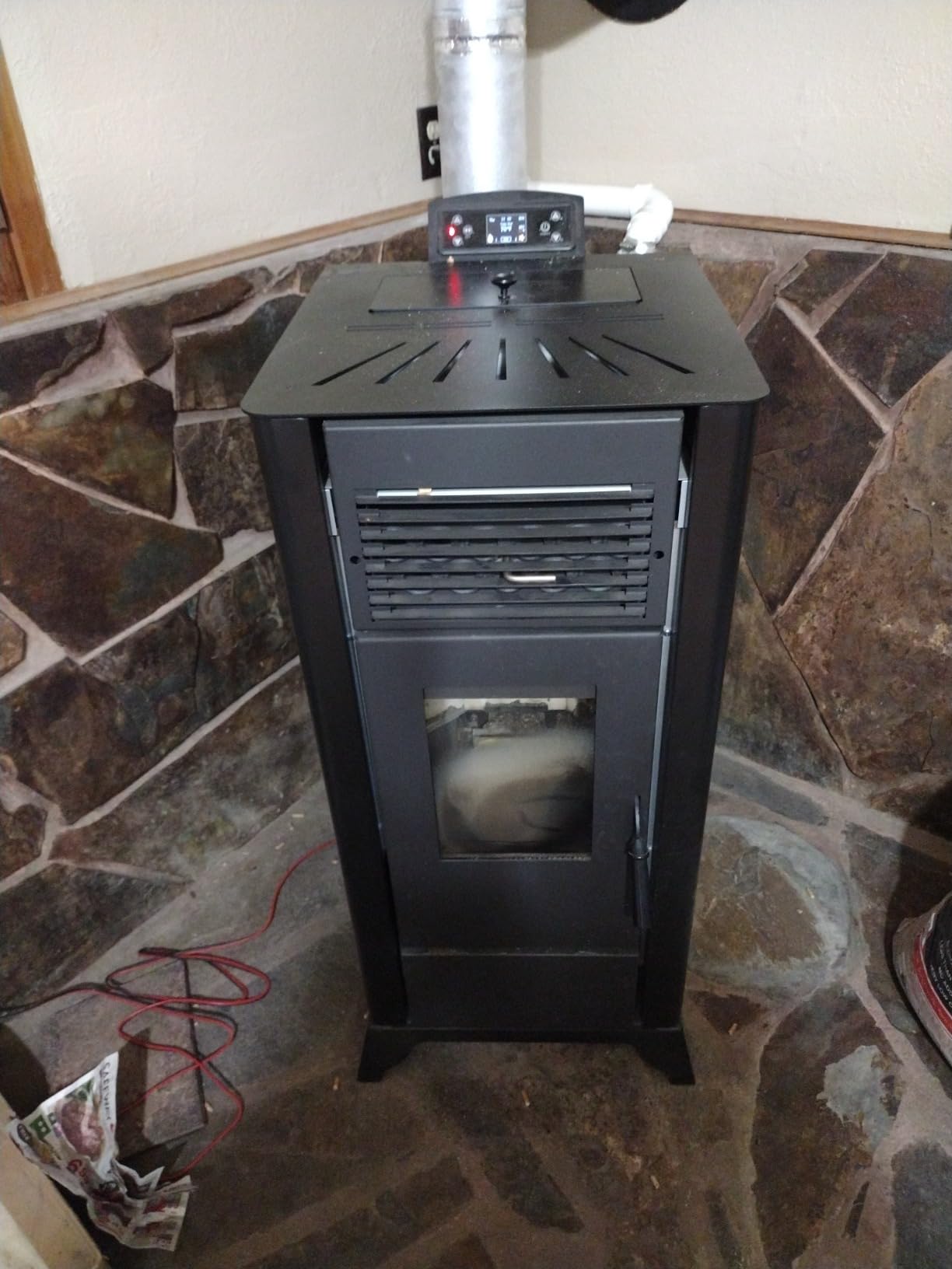 Freedom Stove PS21 Pellet Stove - Freestanding Heater with Wi-Fi, 24V Battery Backup, Stacked Tube Heat Exchanger, Smart Controls, DIY Ready, 5-Year Warranty customer photo 1