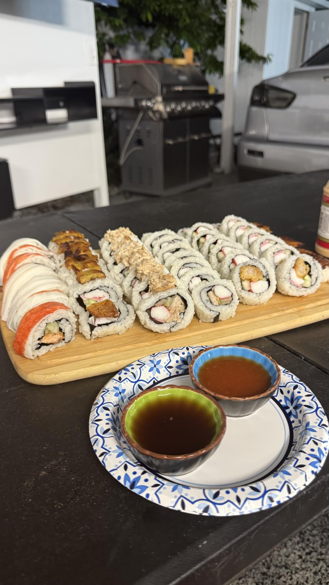 FUNGYAND Sushi Making Kit, 27-in-1 Complete Sushi Set | with Bazooka Roller, Nigiri & Musubi Presses, Bamboo Mats, Knife, Cutting Mold, Ceramic Dishes customer photo 1