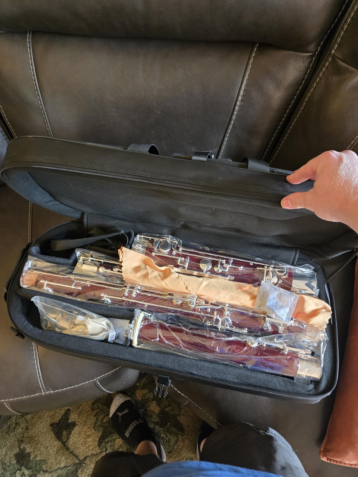 BNS-M c key student bassoon adult maple wood bassoon instruments | german silver plated whisper lock mechanism woodwind with high grade protective case accessories for intermediate players customer photo 2