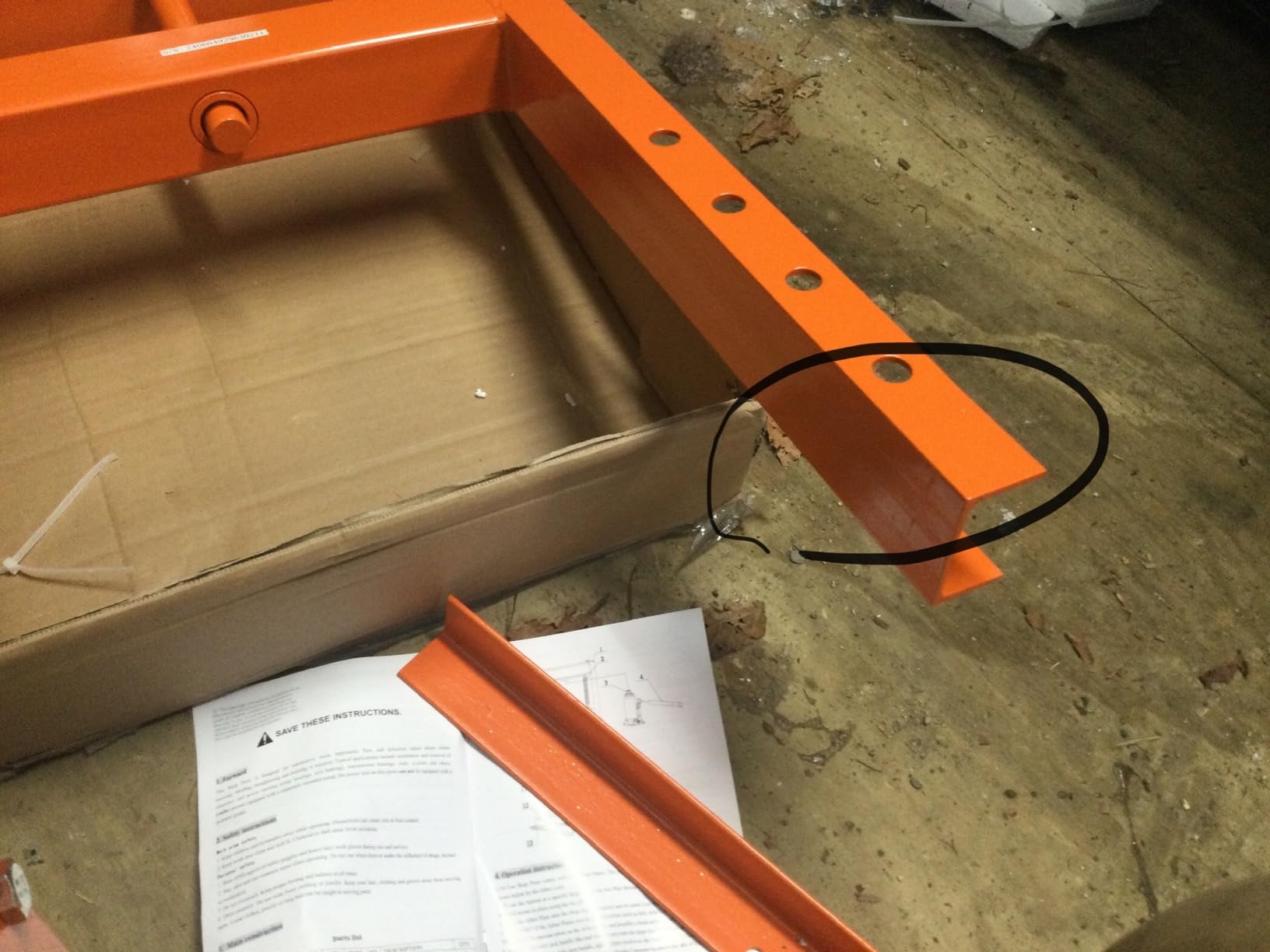 VEVOR Hydraulic 6 Ton H-Frame Garage Floor Adjustable Shop Press customer photo 1