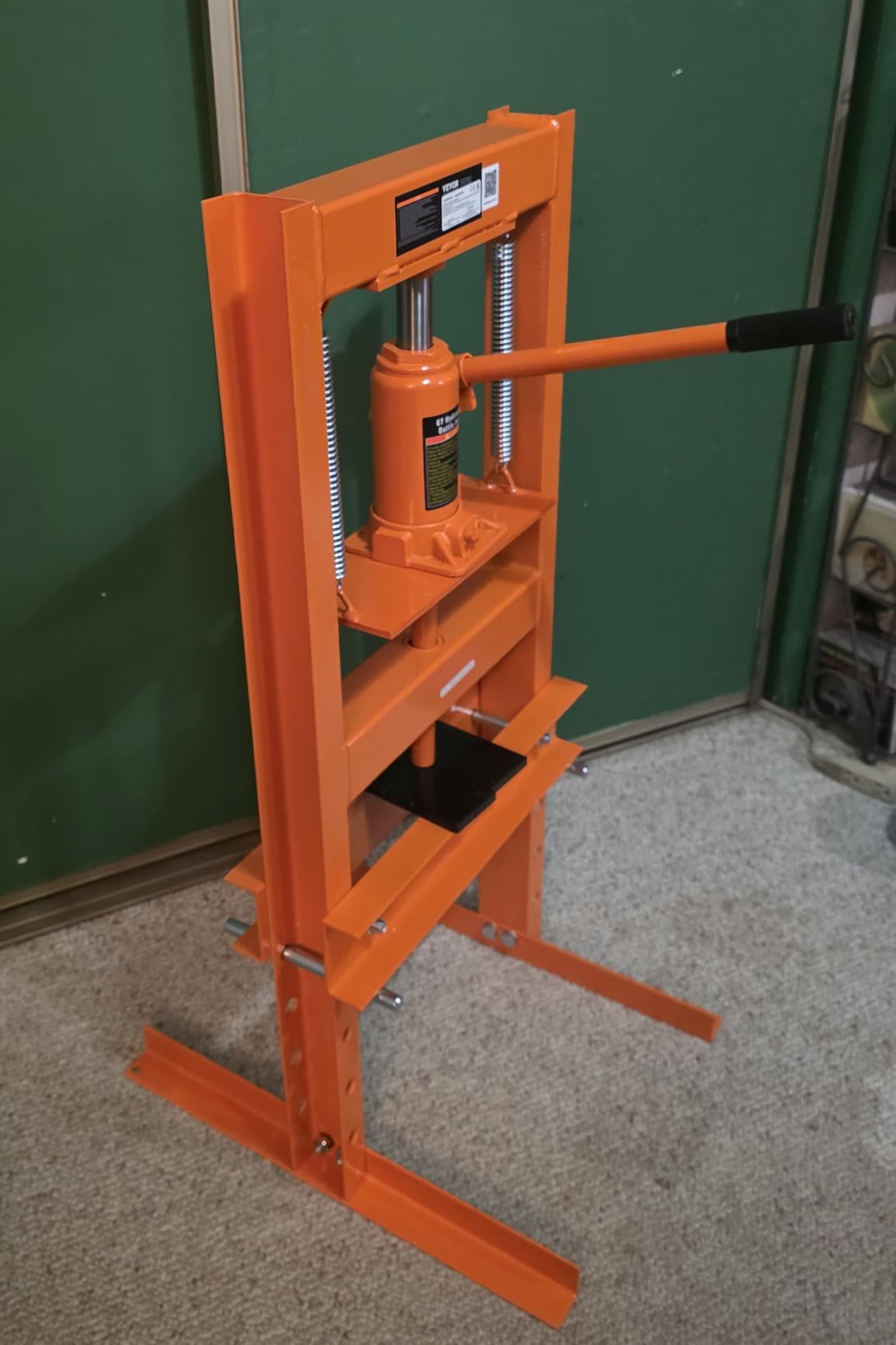 VEVOR Hydraulic 6 Ton H-Frame Garage Floor Adjustable Shop Press customer photo 2