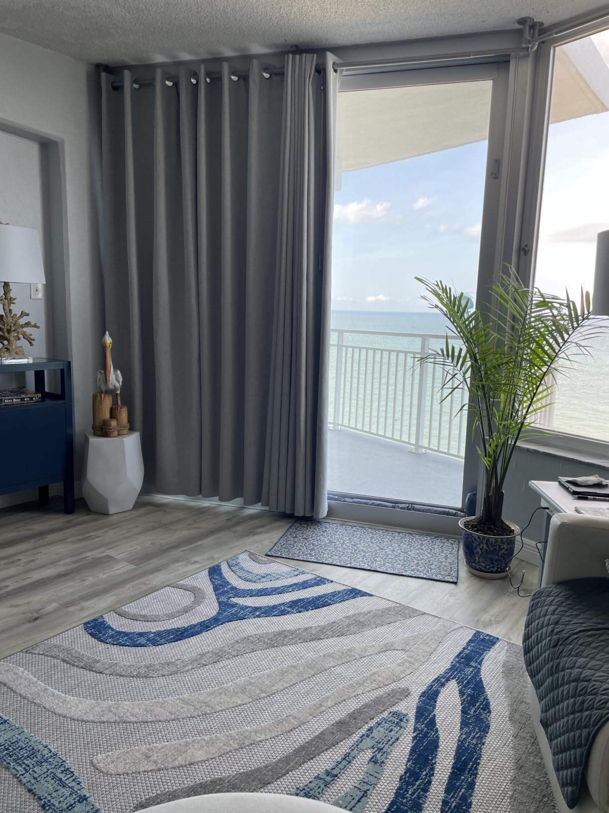 H.VERSAILTEX 100% Blackout Curtains for Bedroom Thermal Insulated Linen Textured Curtains Heat and Full Light Blocking Drapes Living Room Curtains 2 Panel Sets, Cobblestone, 52x84 Inch customer photo 2