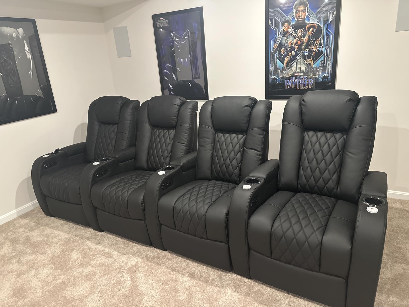 Weilianda Home Theater Seating, Top Grain Leather Movie Theater Chair customer photo 1