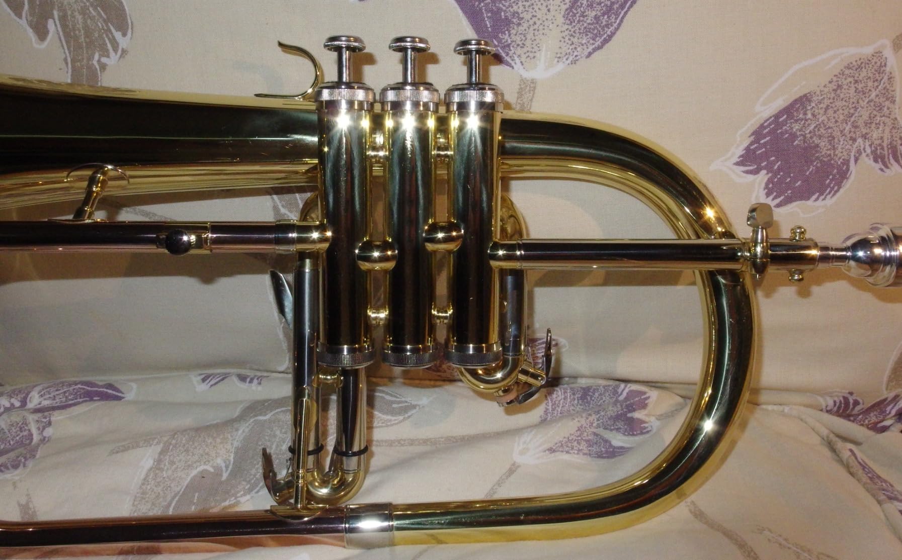 SFH-8336 brass flugelhorn 3 valve instrument with case flugel horn customer photo 2