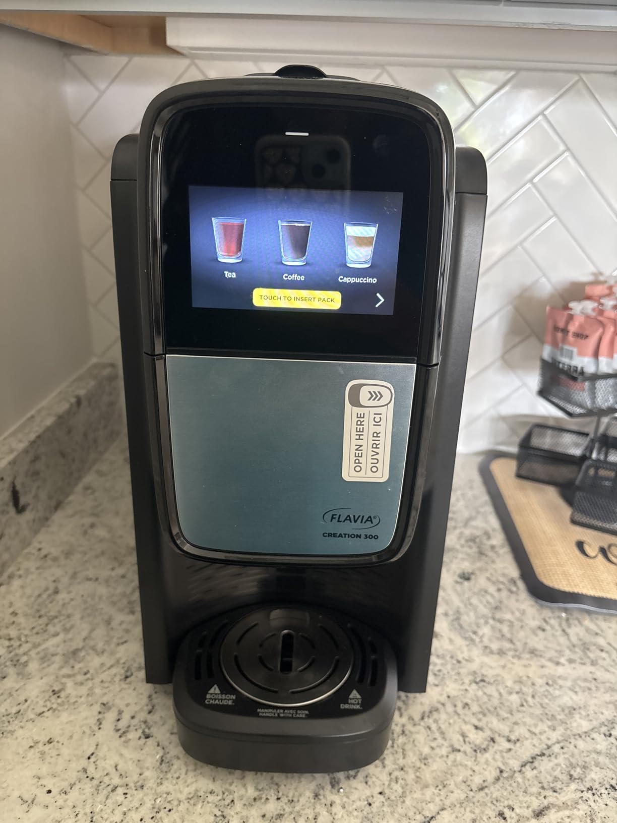 Flavia Creation 300 Brewer, Makes Coffee, Lattes, Tea, and other Hot or Cold Beverages with Single-Serve Freshpacks, Multiple Brew Sizes customer photo 1
