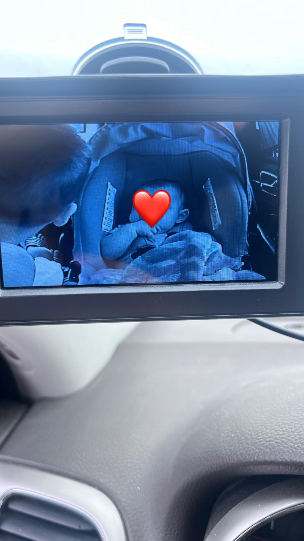 GROWNSY Baby Car Camera with Night Vision, 4.3 Inch HD Display | Baby Car Monitor with Wide Clear View, Rear Facing to Observe Baby, 360° Adjustable, Auto IR Night Vision customer photo 1