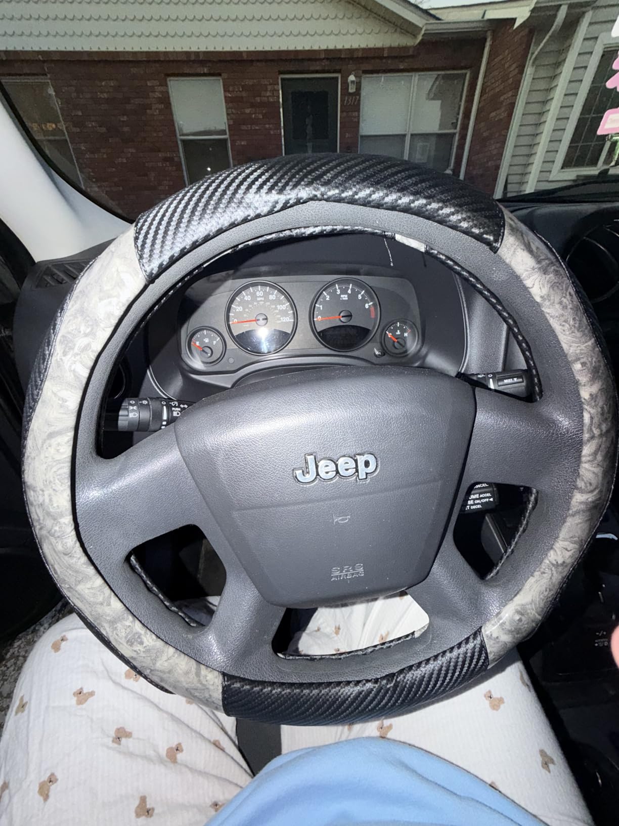 Wood Grain Steering Wheel Cover Car Steering Wheel Covers 14.5-15 inch with Coasters Microfiber Leather Splicing Breathable Anti-Slip Durable Universal Auto Steering Wheel Protective customer photo 2
