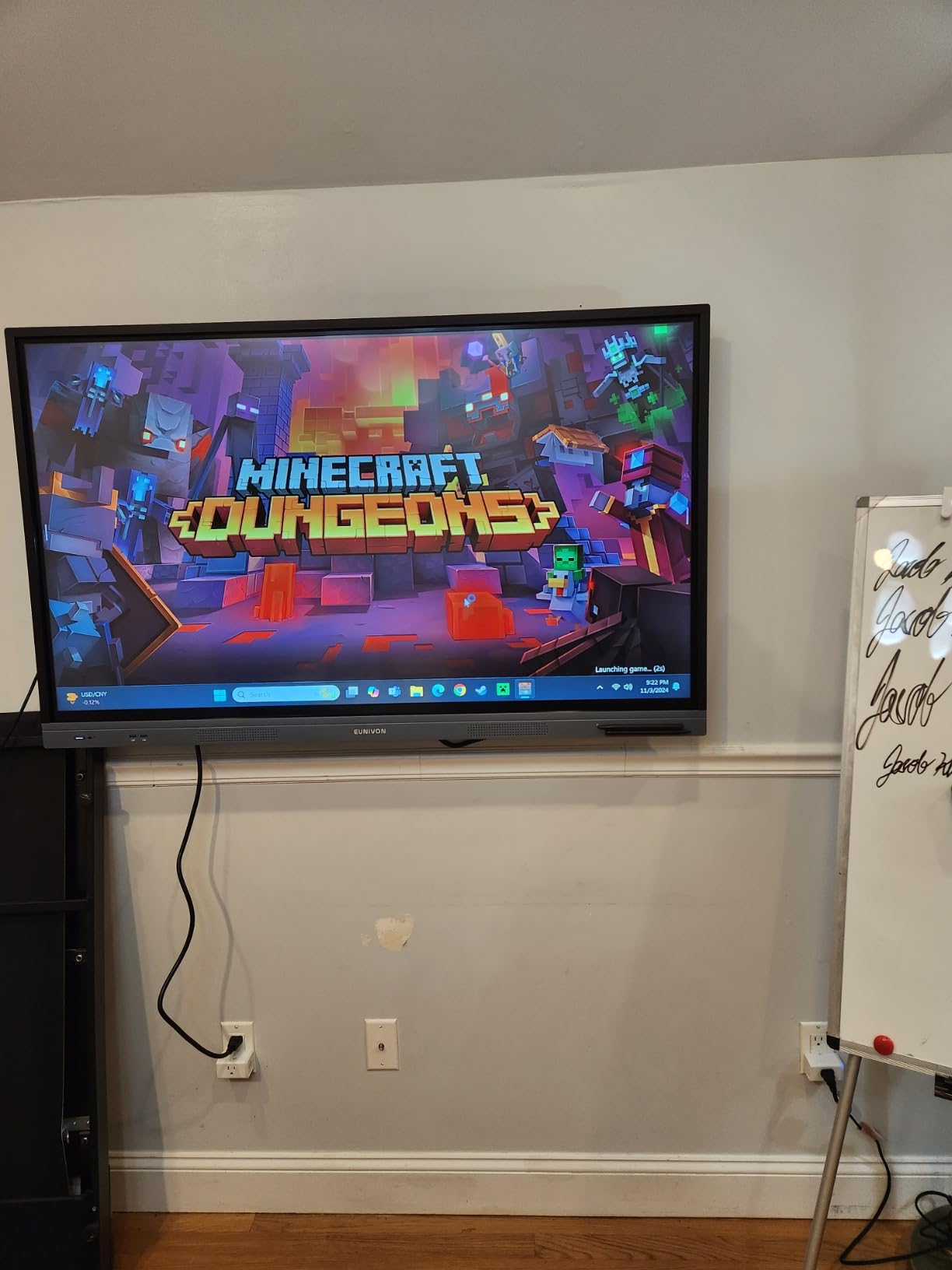 Interactive Whiteboard, 55'' 4K UHD Smart Whiteboard, Interactive Touch Screen Smartboard, Smart Board for Classroom and Business (Wall Mount Included) customer photo 1