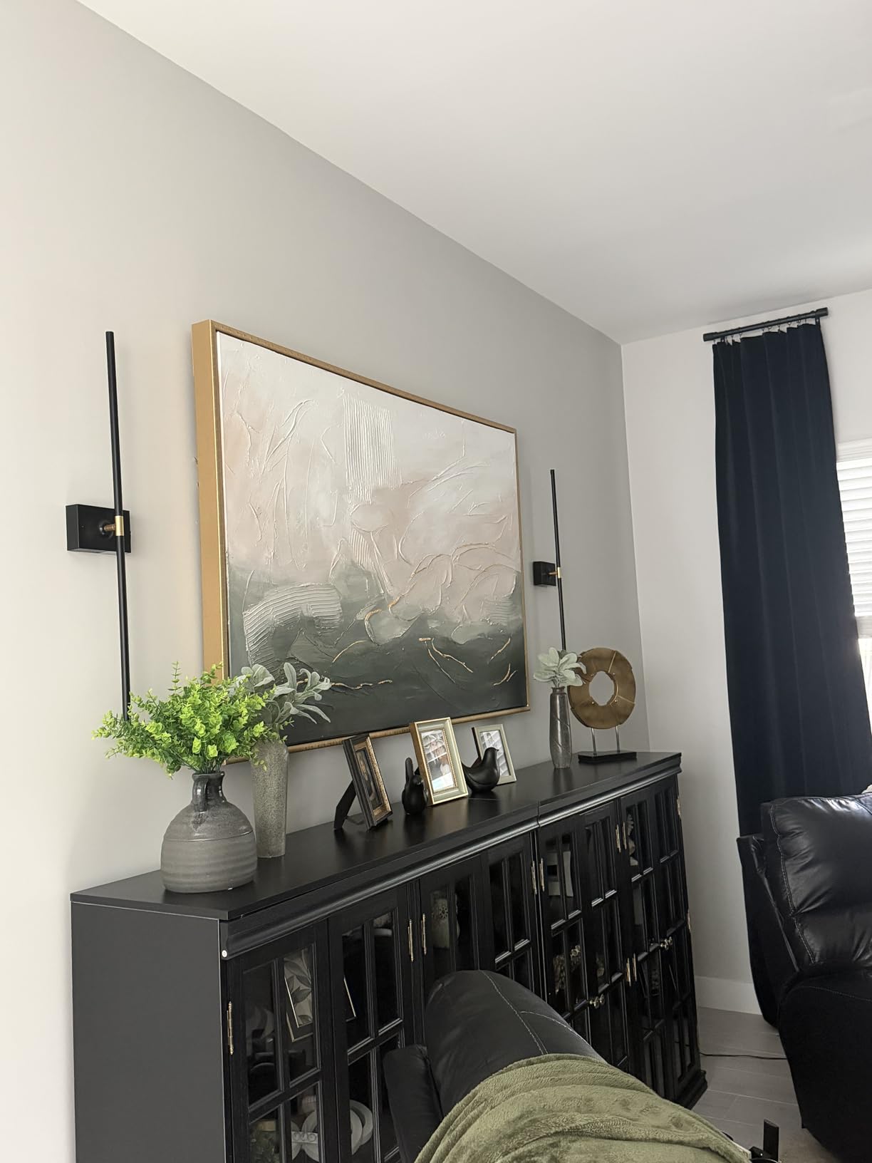 Joydeco Black Velvet Curtains 120 inches Long 2 Panels, Luxury Blackout Rod Pocket Thermal Insulated Window Curtains, Super Soft Room Darkening Drapes for Living Dining Room Bedroom customer photo 1