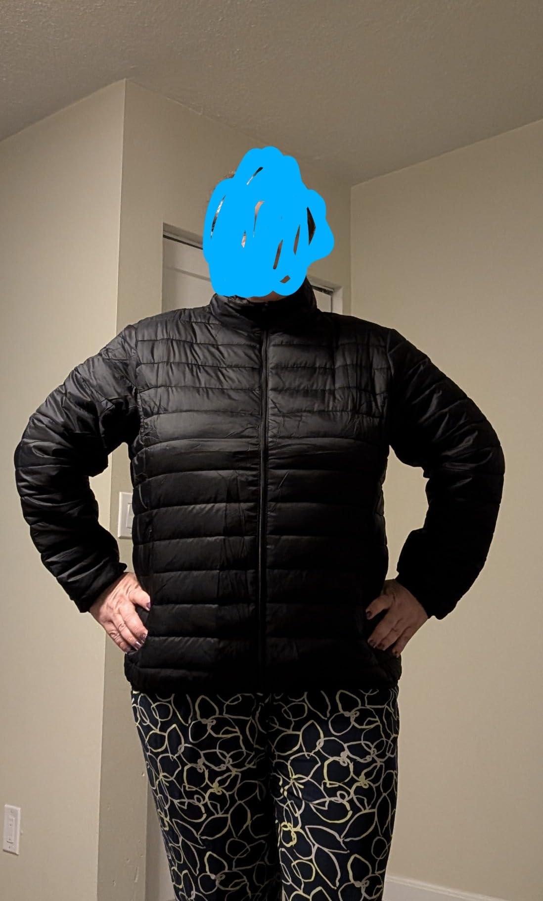 MAGCOMSEN Women's Puffer Jacket Lightweight Quilted Padded 4 Pockets Zip-up Stand-collar Winter Fleece Coat customer photo 2